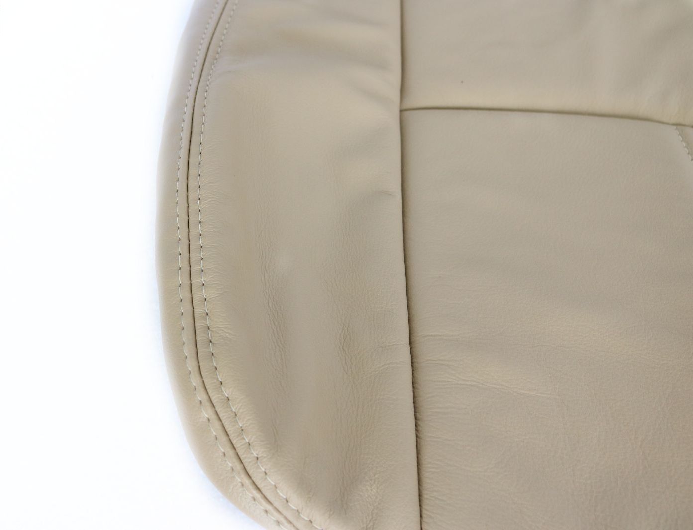 08 09 2010 Ford F250 F350 Driver Bottom Replacement Leather Seat Cover Tan