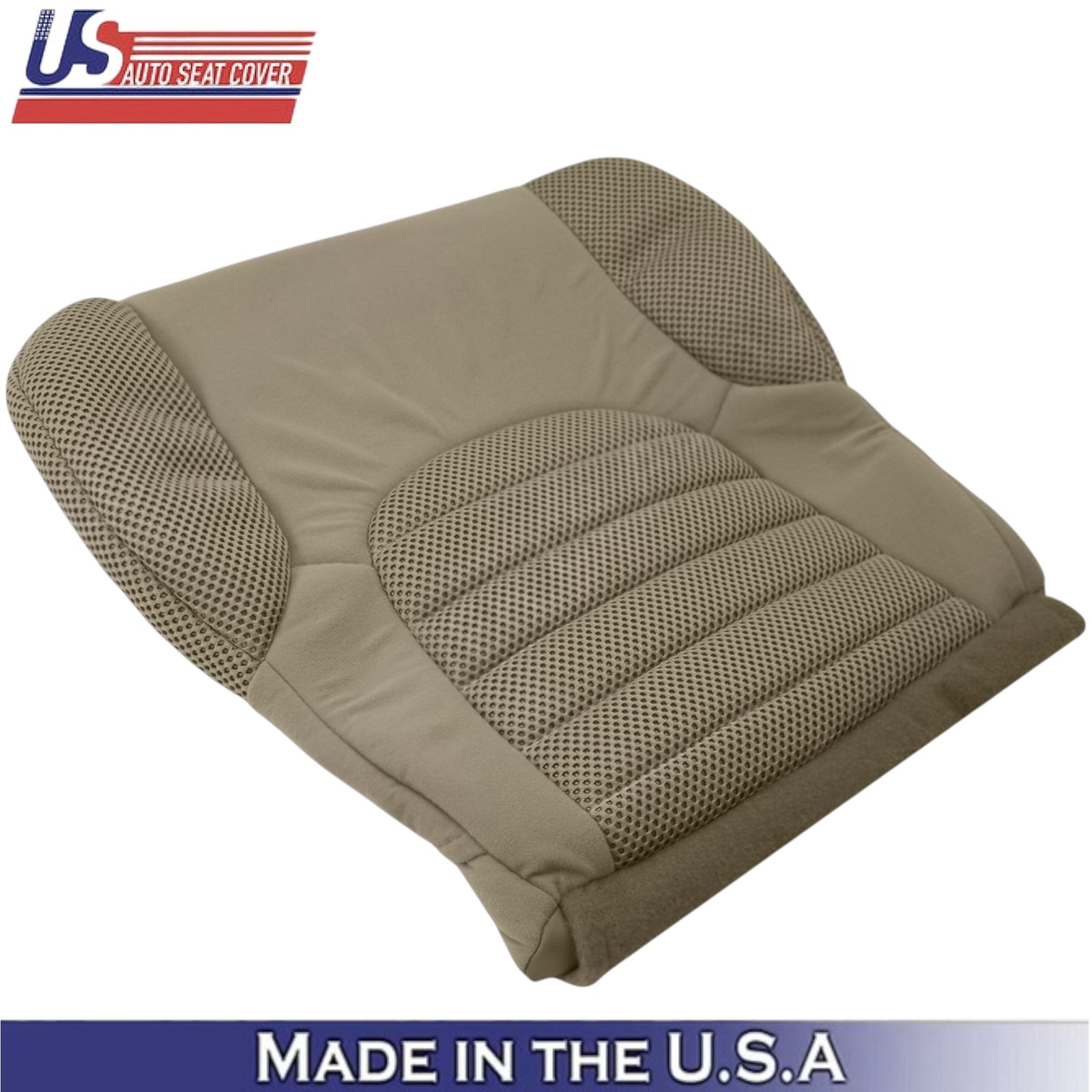2007-2015 For Nissan Pathfinder Cloth Front Passenger Bottom Seat Cover Tan