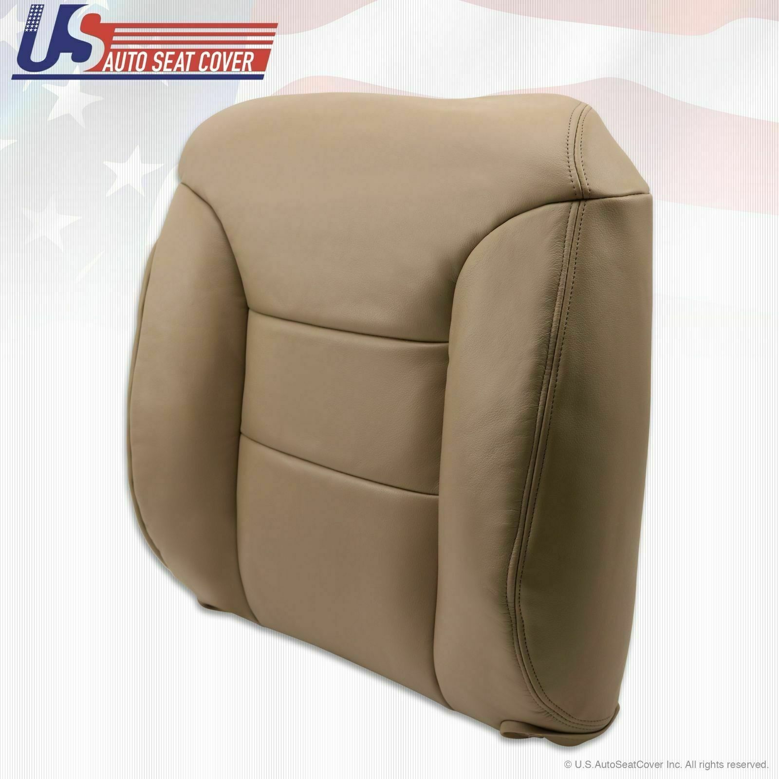 1995-1999 Chevy Front Row Leather Seat Cover Set Plus Driver Bottom Foam Tan 7pc
