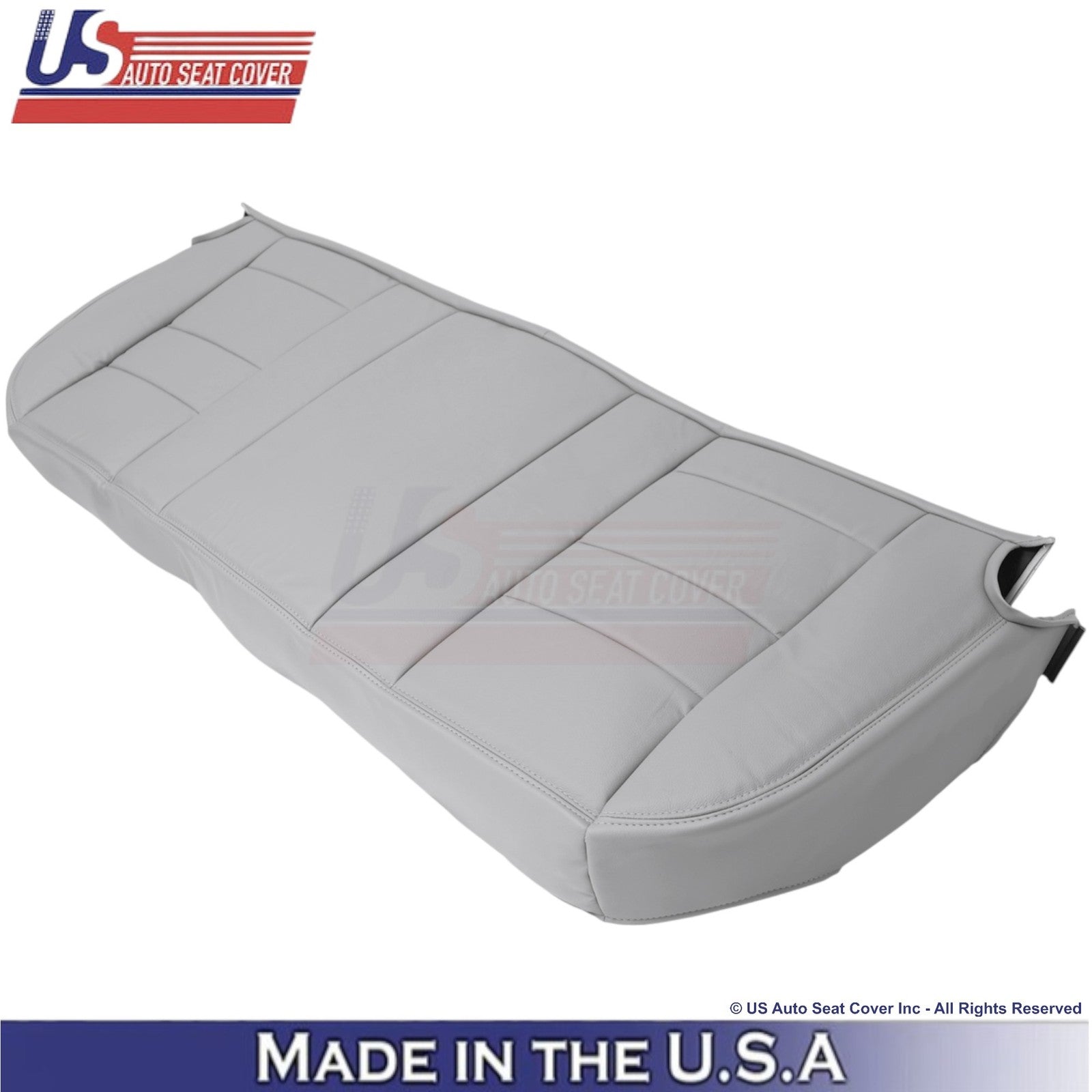 2003-2007 For Ford F250 F350 Lariat Genuine Leather Rear Bench Bottom Cover Gray