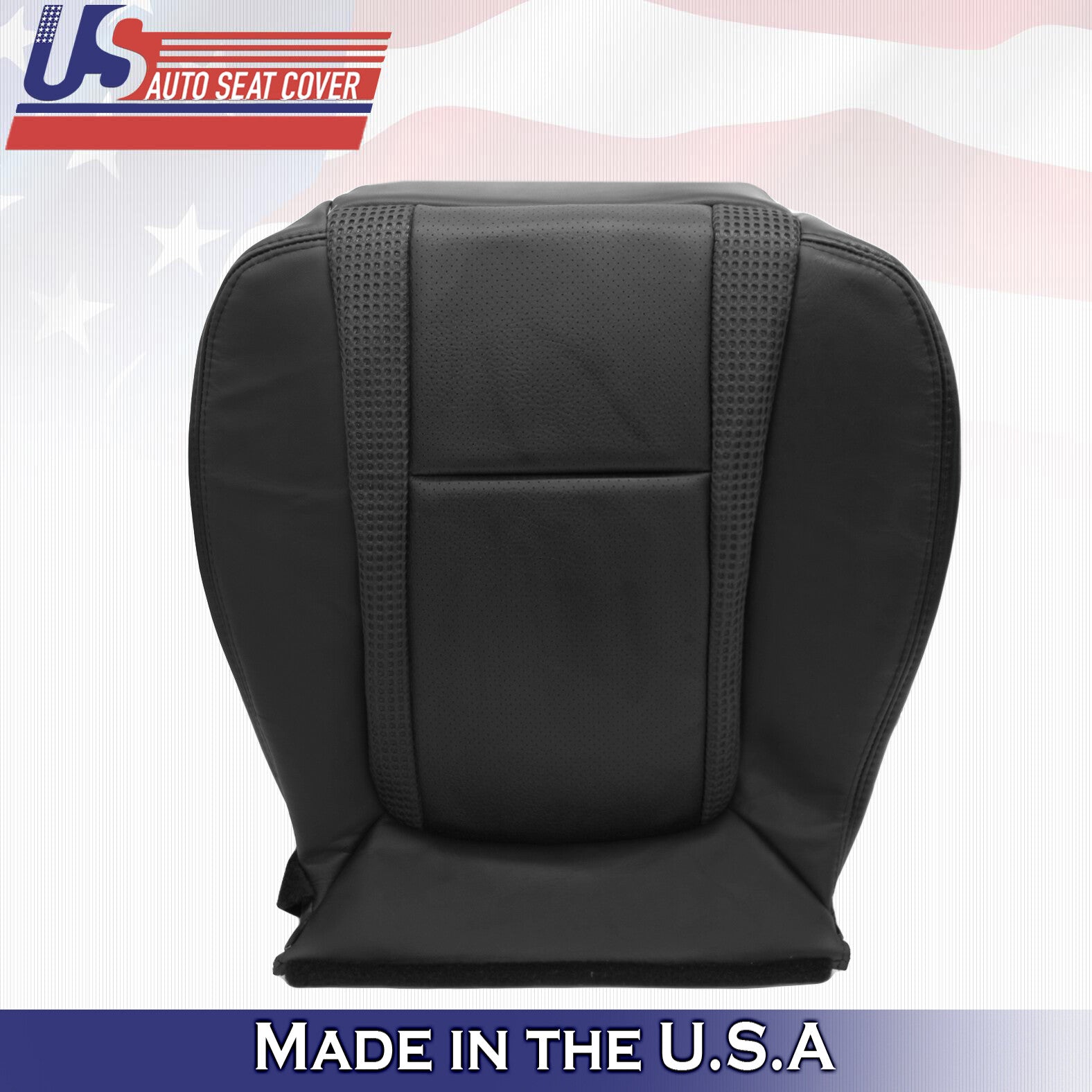 2011 Ford F150 Raptor SVT-Driver Side Bottom Perforated Leather Seat Cover Black
