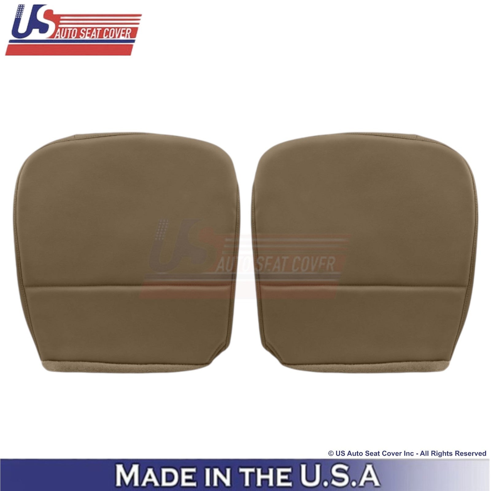 2008-2010 Fits Ford F-250 XL Leatherette Front Bottom Replacement Covers Camel