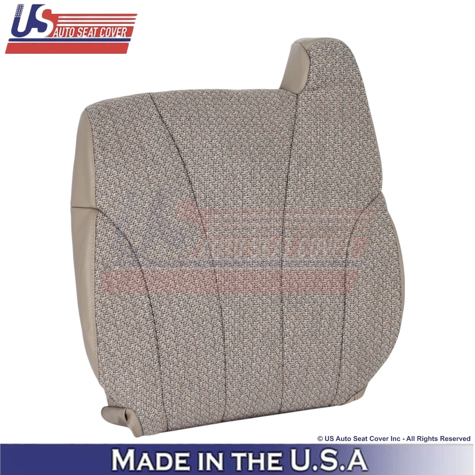 1999-2002 For Chevy Silverado WT Cloth Driver Side Seat Covers Med. Neutral Tan