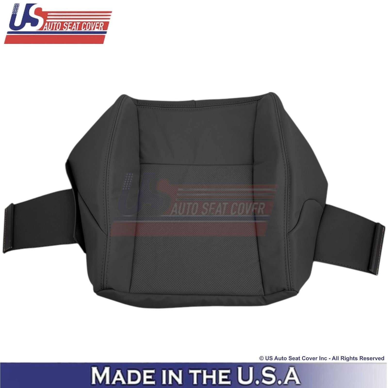 2003-2007 Fits Cadillac CTS Leather Driver Bottom Replacement Seat Cover Black