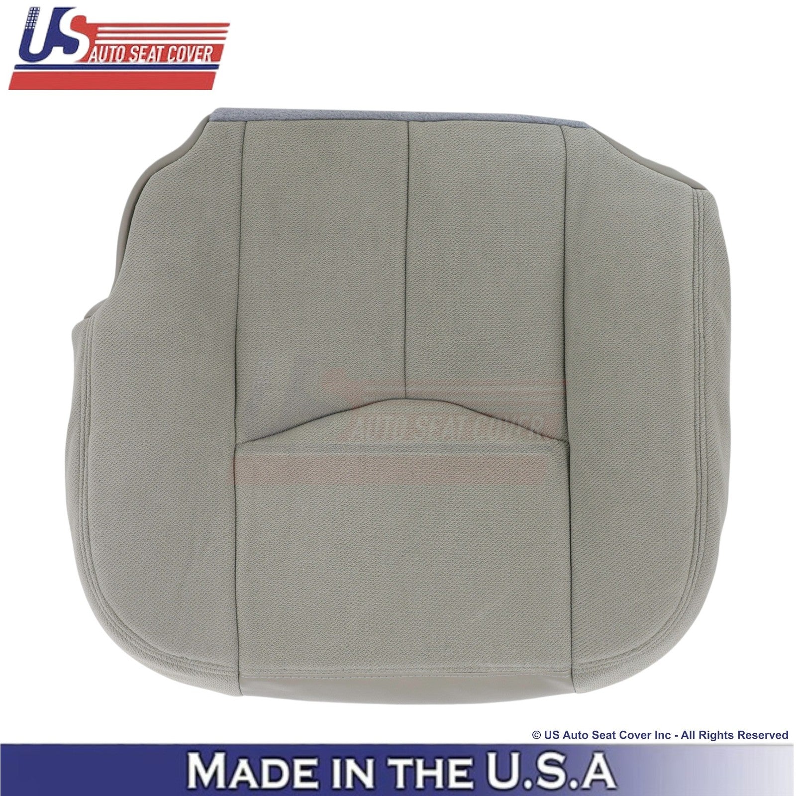 2003-2006 GMC Yukon 1500 2500 Cloth Passenger Bottom Replacement Seat Cover Gray