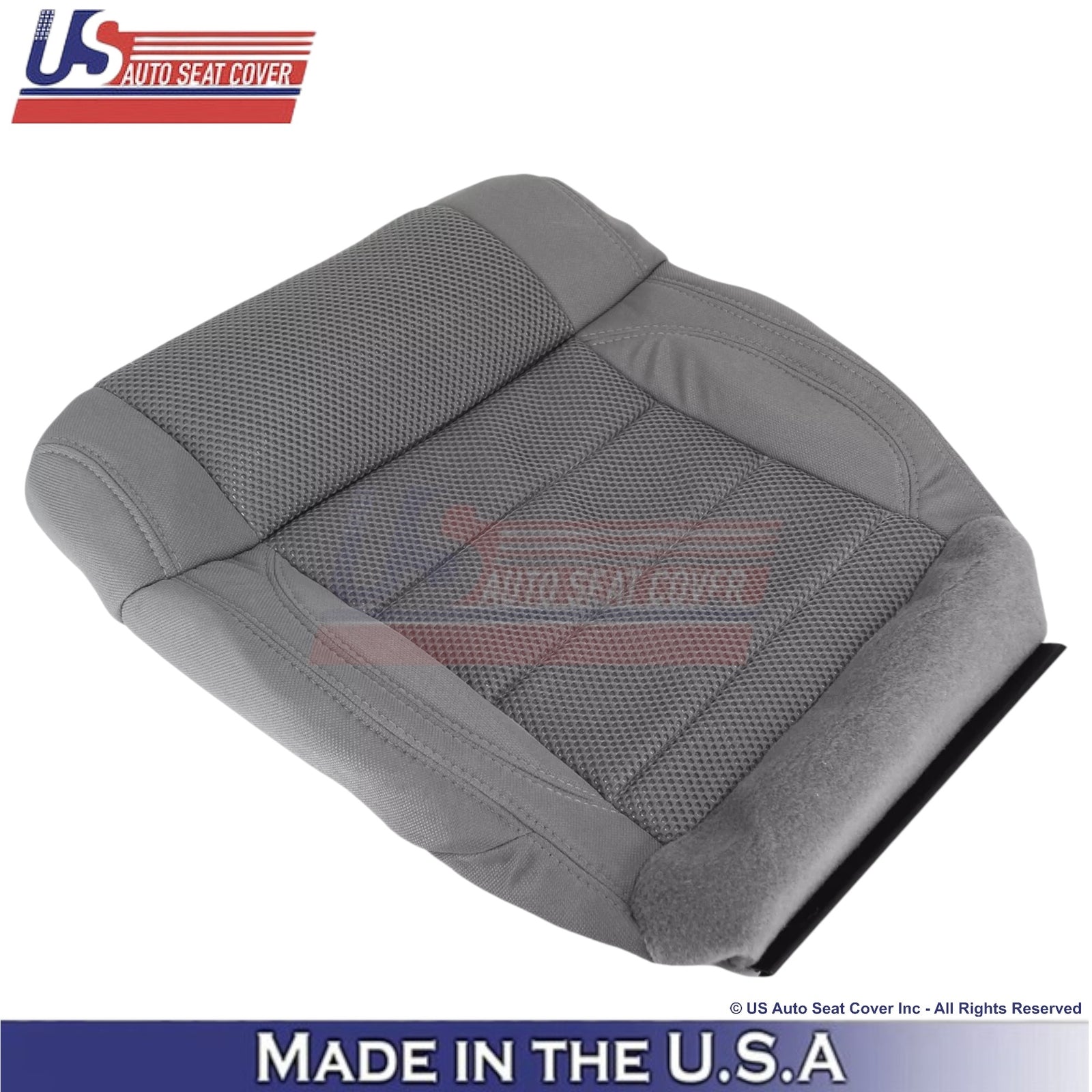 2007 For Jeep Wrangler Rubicon Sahara Cloth Driver Bottom Seat Cover Med. Slate