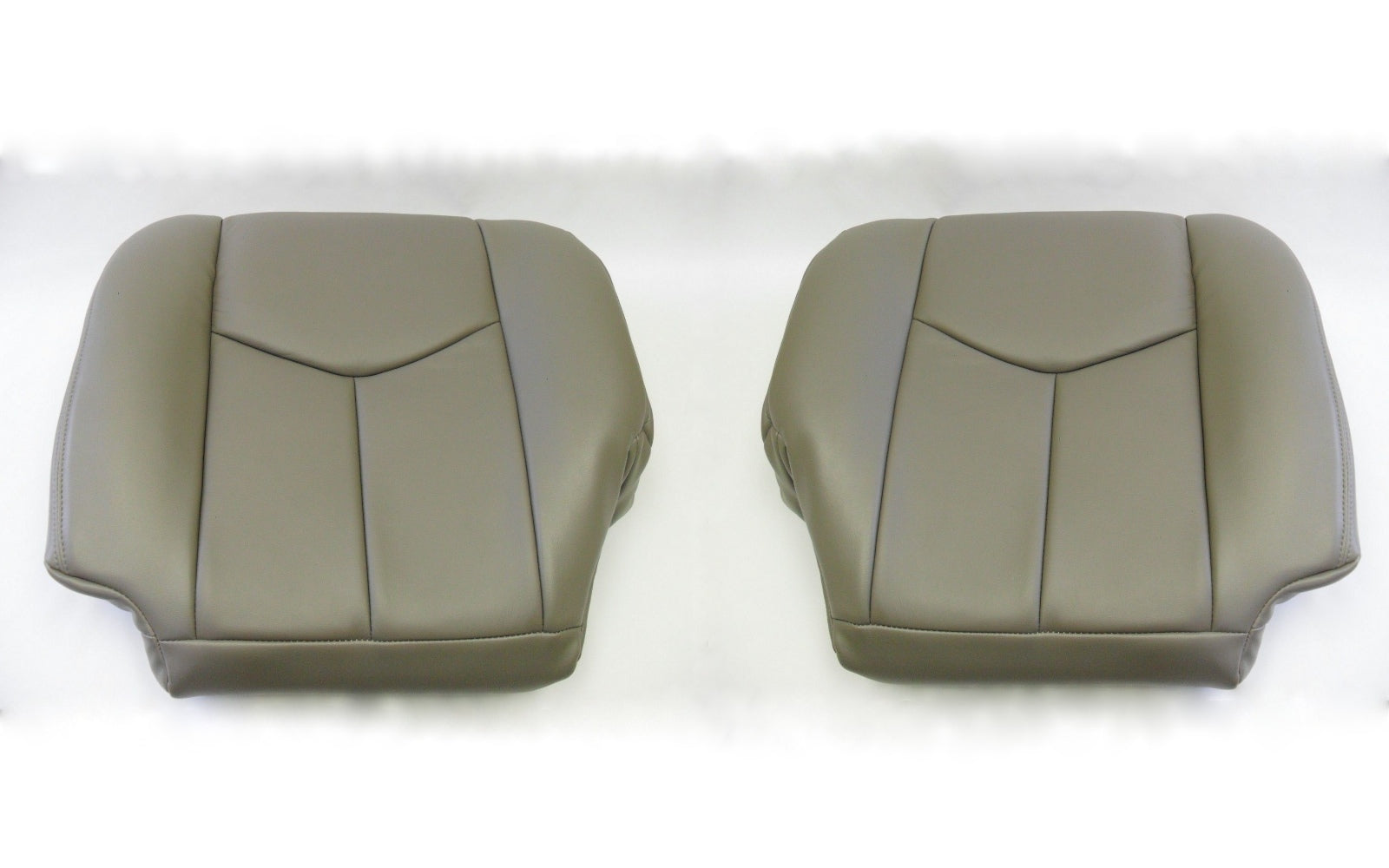 2003 2004 Tahoe Suburban Yukon Driver & Passenger Bottom Vinyl Seat Cover Gray
