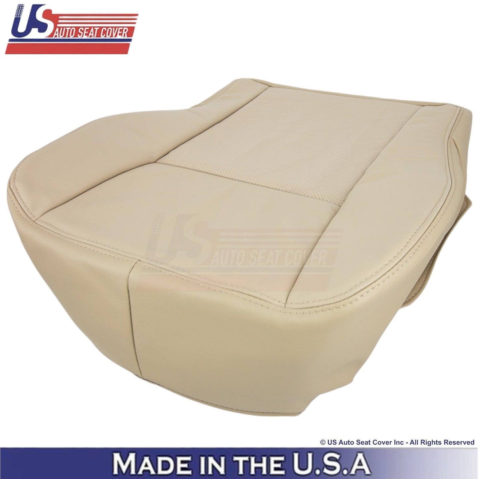 2003-2007 Fits Cadillac CTS Driver Top & Bottom OEM Replacement Seat Covers Tan