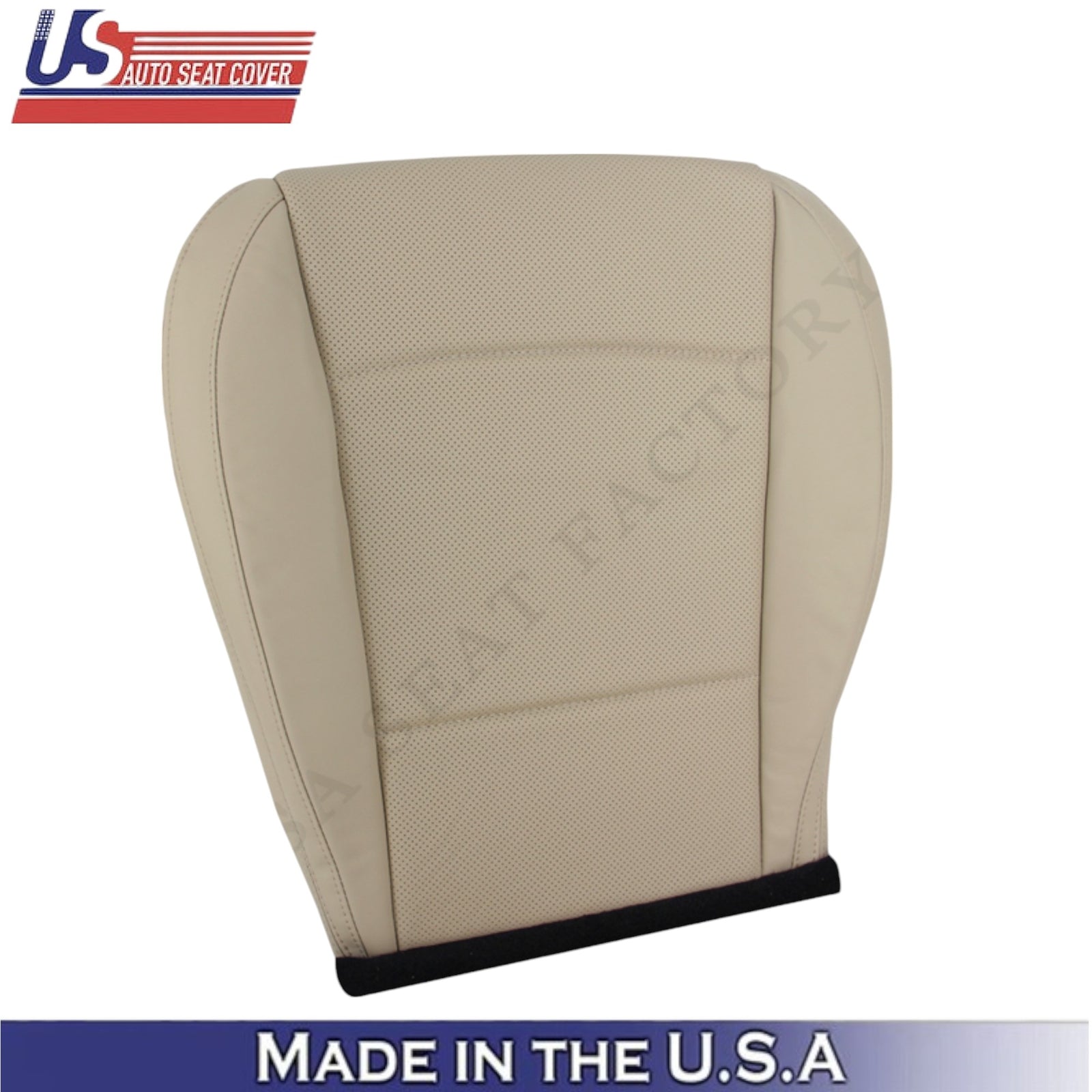 2015-2017 For Subaru Outback Leatherette Front Bottom Seat Covers Warm Ivory
