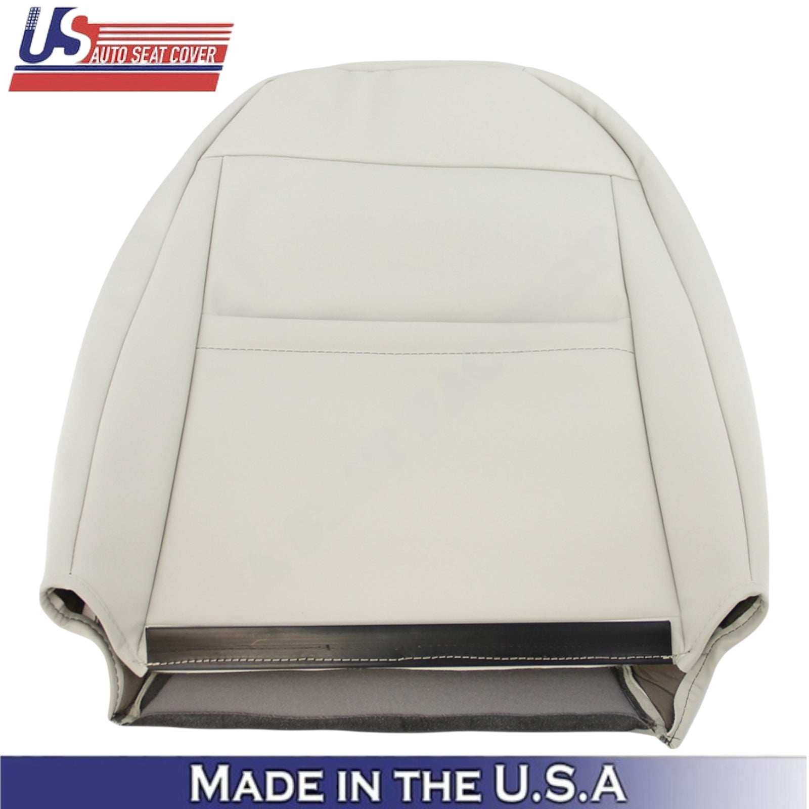 1999-2004 For Ford Mustang V6 Leatherette Front Top Seat Covers Oxford White