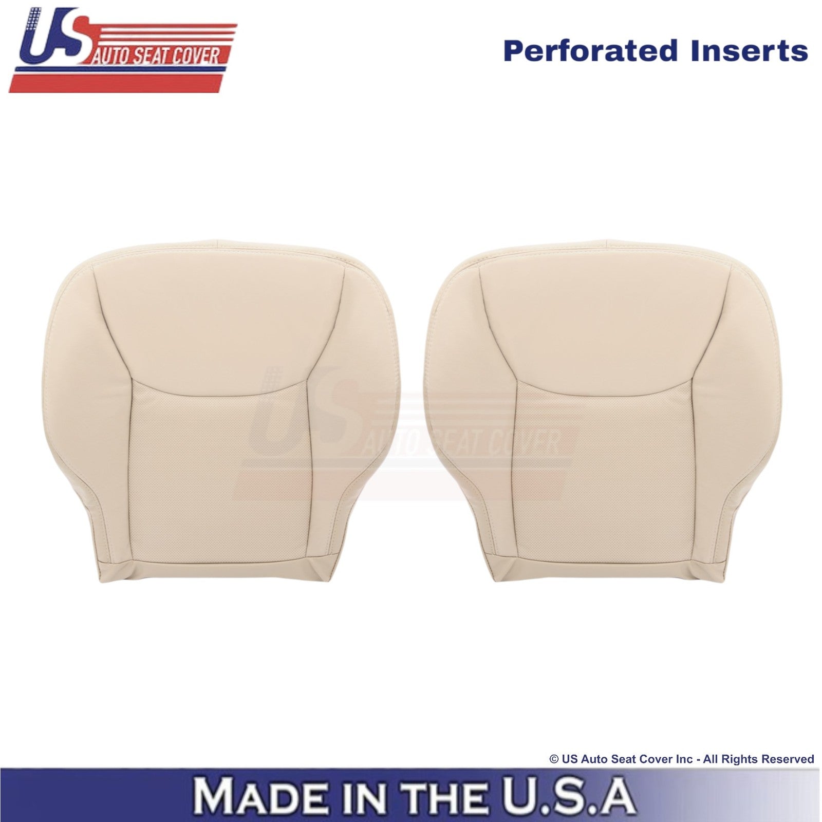 2003-2006 For Mercedes-Benz S-Class Leather Half Perf Front Bottom Covers Pebble