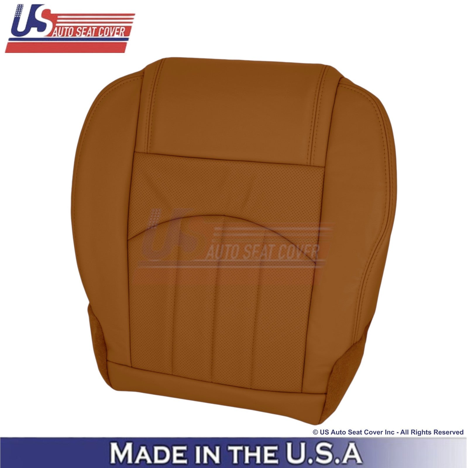 2013-2014 Fits Chevy Traverse Leatherette Perforated Front Seat Covers Mojave