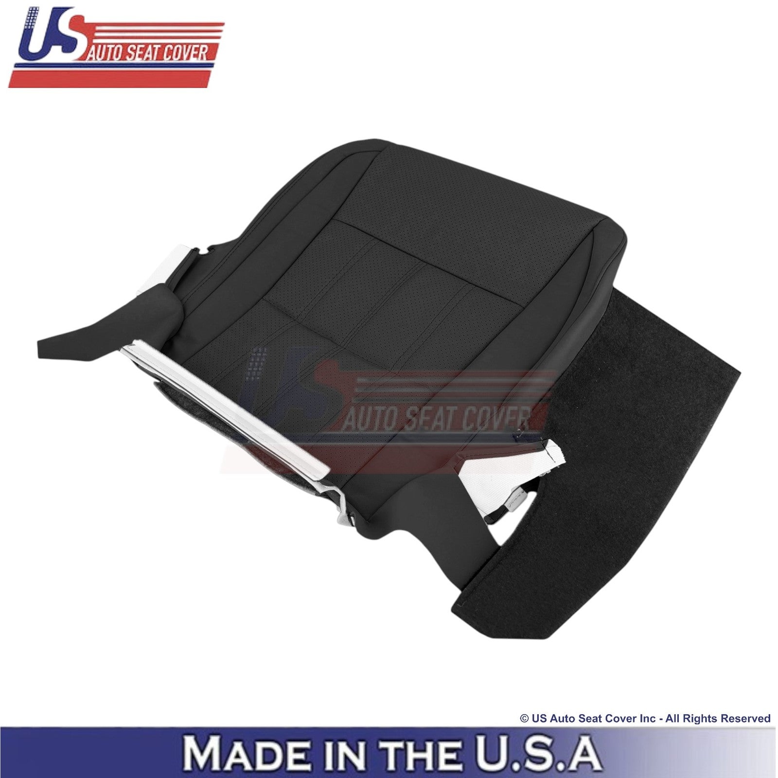 2016-2018 Fits Lexus ES 350 Genuine Leather Front Replacement Seat Covers Black