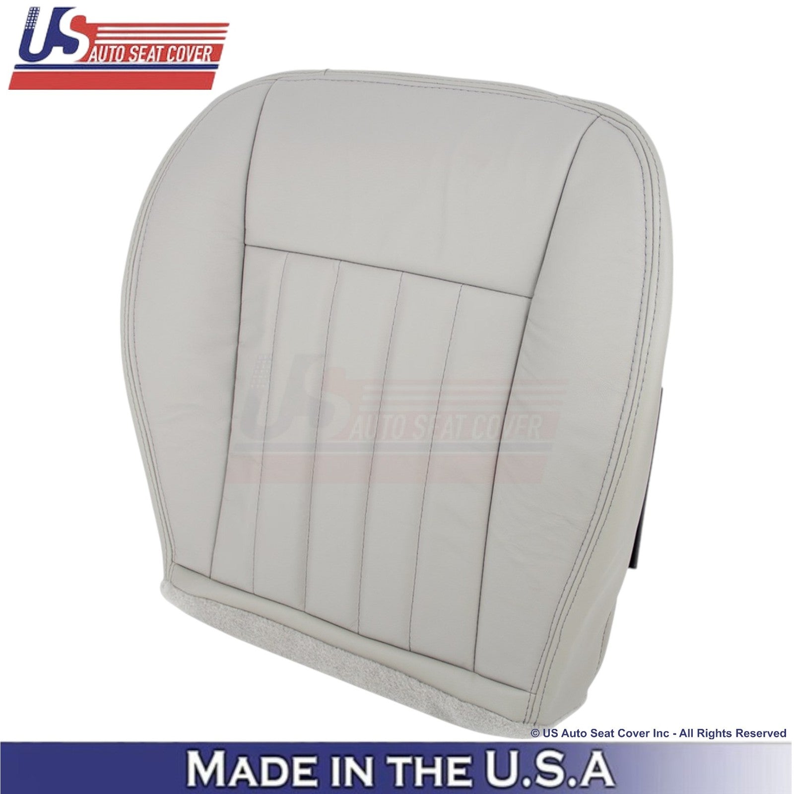 2005-2007 Fits Jeep Liberty Limited Front Genuine Leather Covers Light Graystone