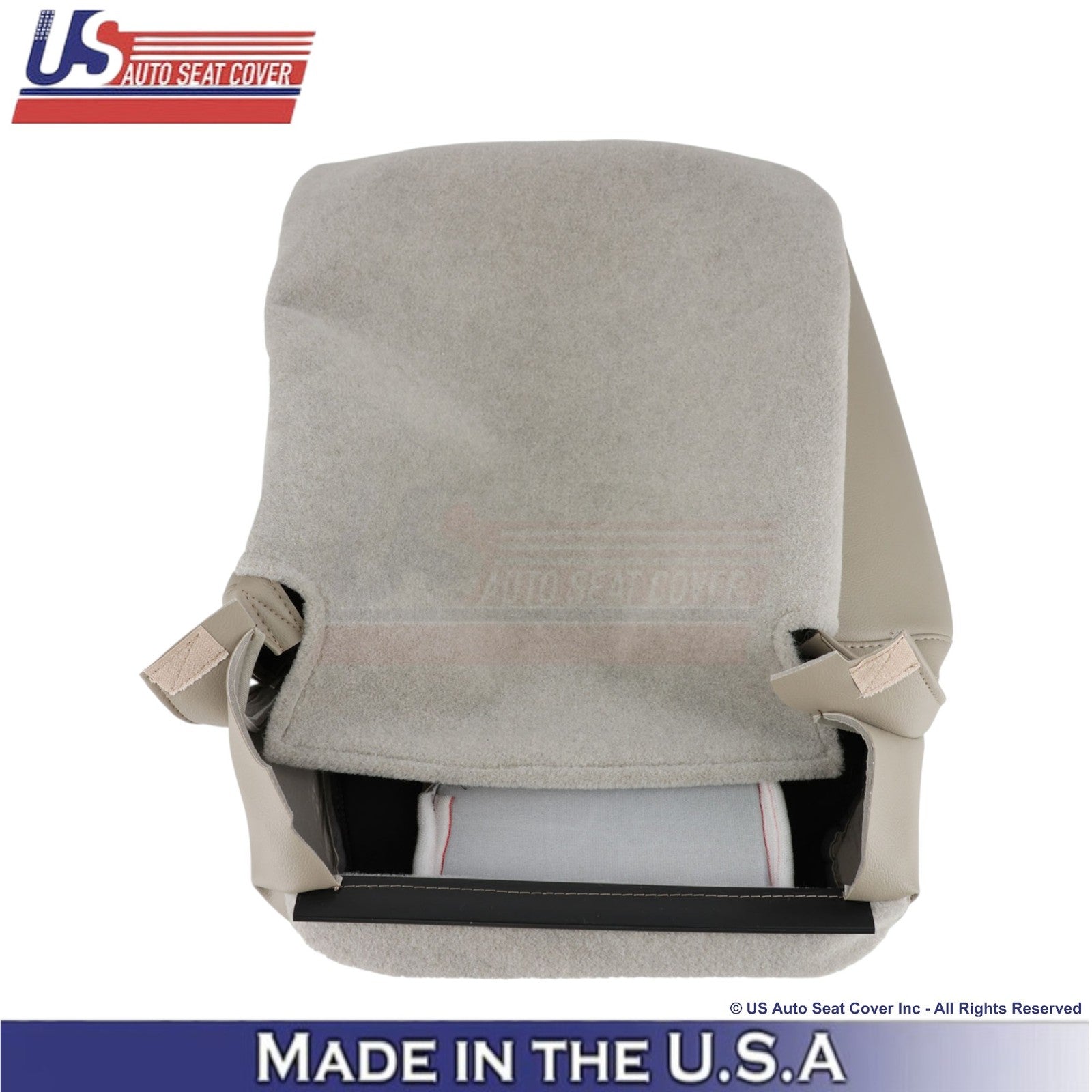 2011-2015 For Ford Explorer 2nd Row Right Top Leather Cover Med. Light Stone