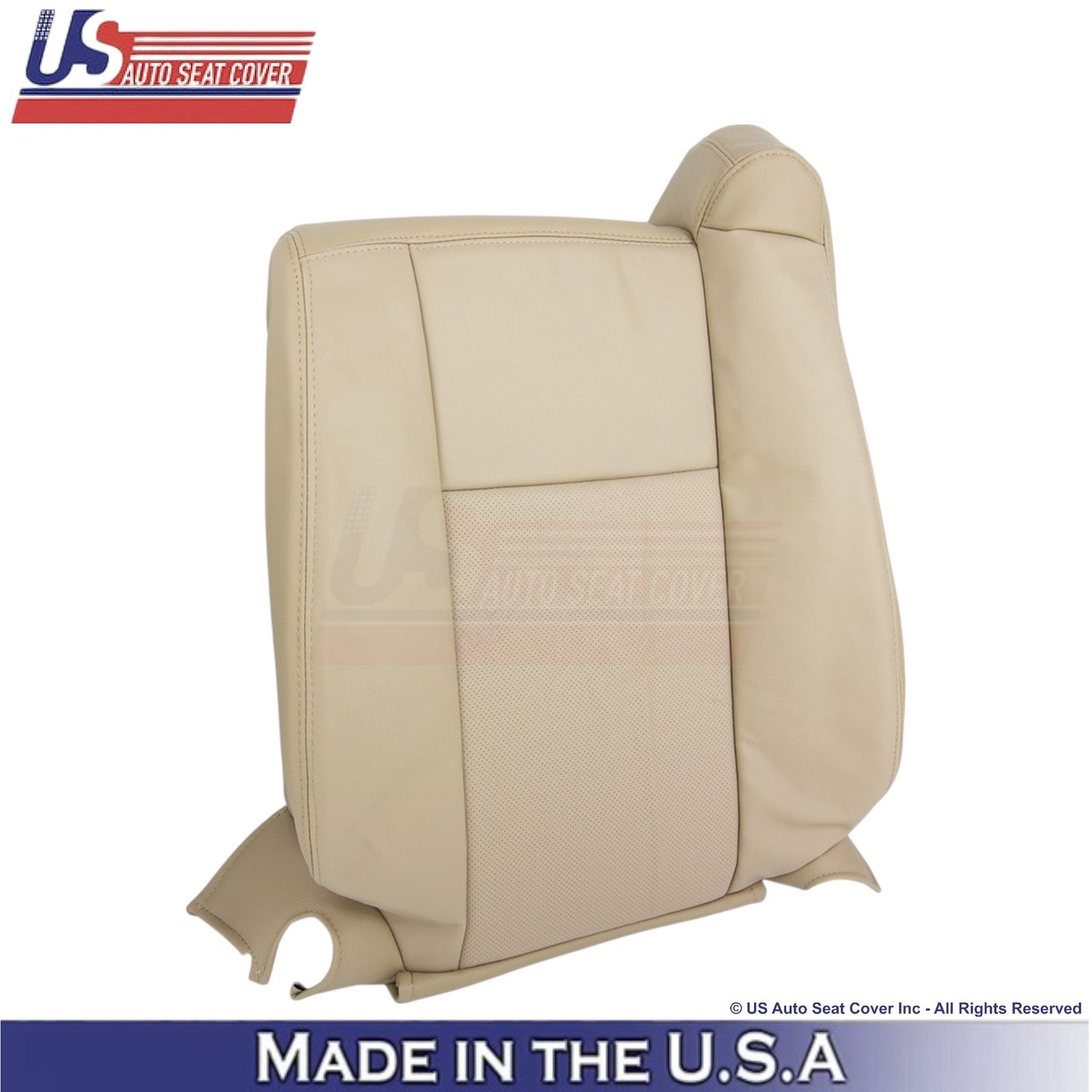 2003-2007 Fits Cadillac CTS Leather Driver/Passenger Top Replacement Covers Tan
