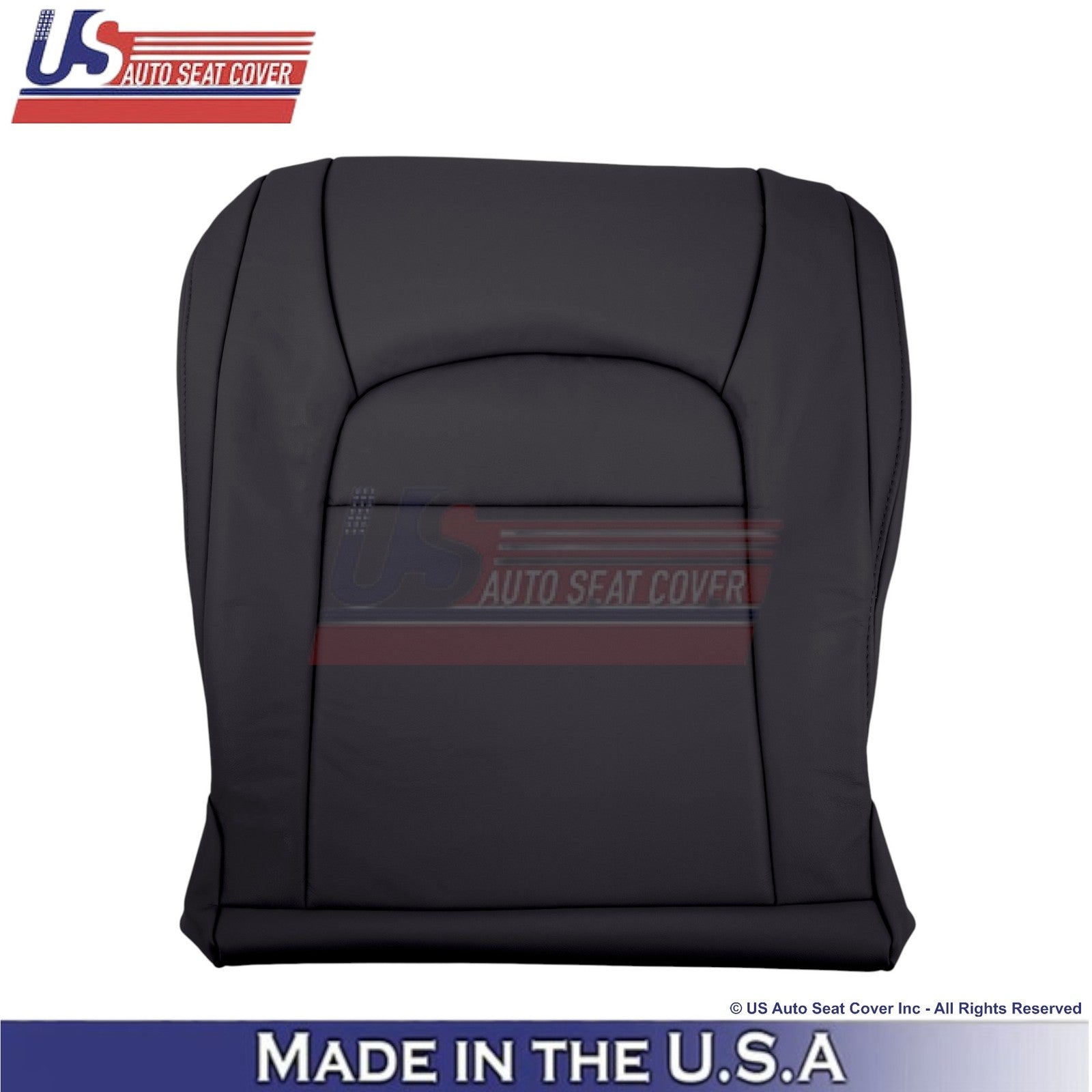 2008-2021 For Toyota Land Cruiser Leatherette Driver Bottom Seat Cover Black