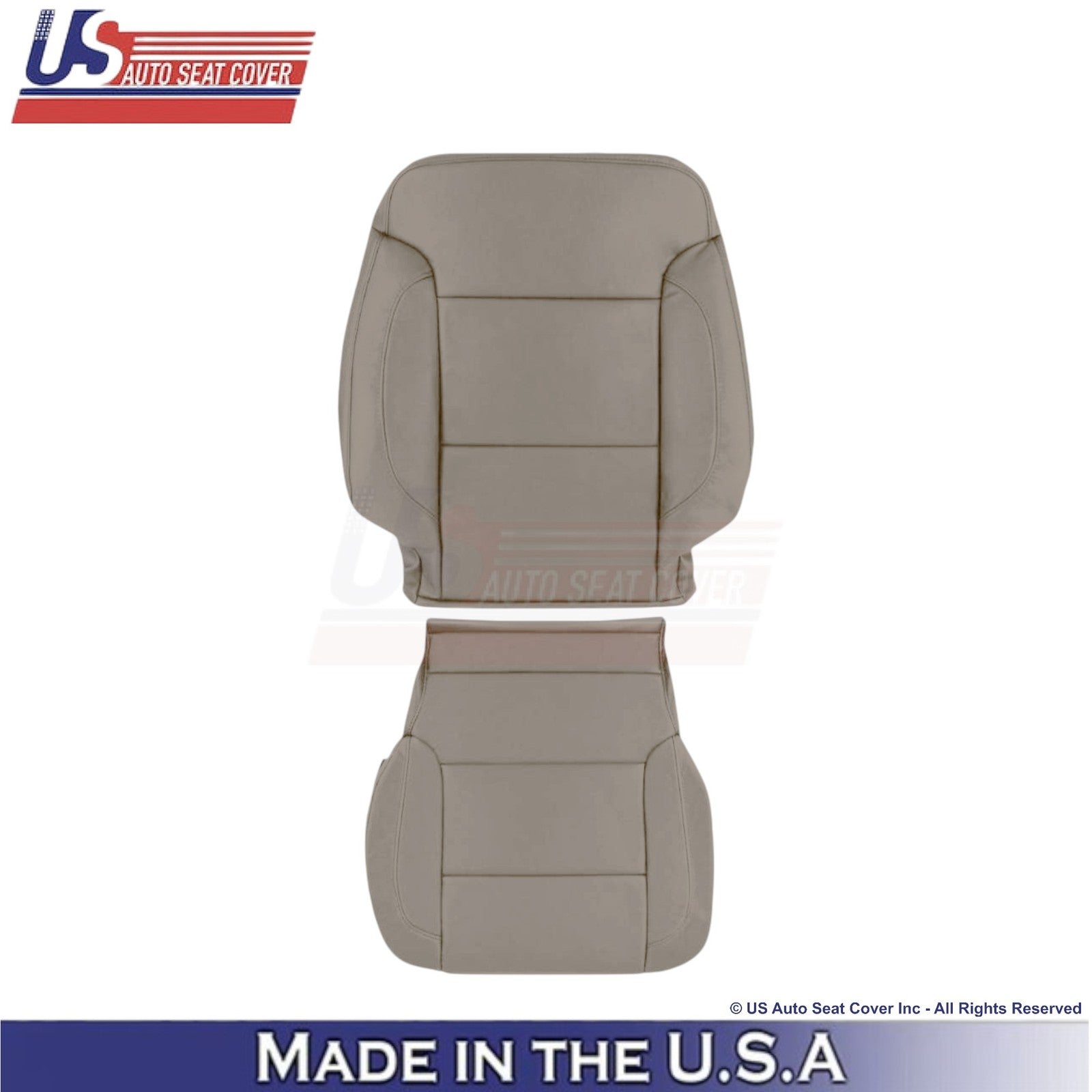 2014-2019 For Chevy Silverado 1500 LT LS Leatherette Driver Side Covers Dune Tan