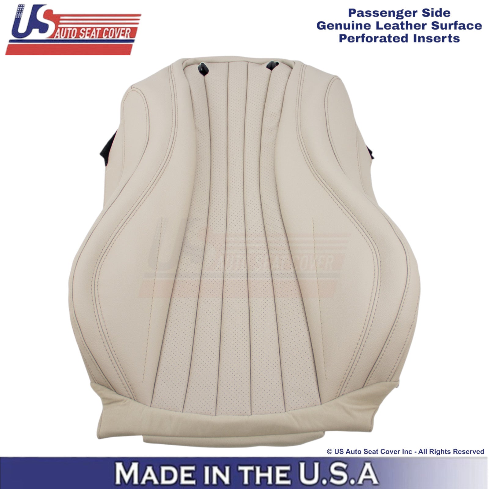 2017-2023 For Mercedes Benz E Genuine Leather Passenger Top Seat Cover Macchiato