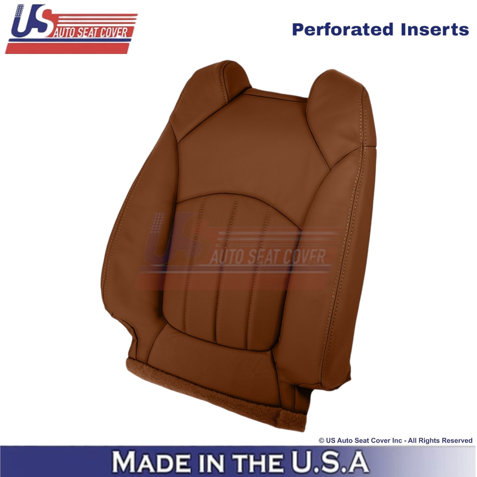 2015-2017 Fits Chevy Traverse Leather Perforated Front Seat Covers Saddle Up