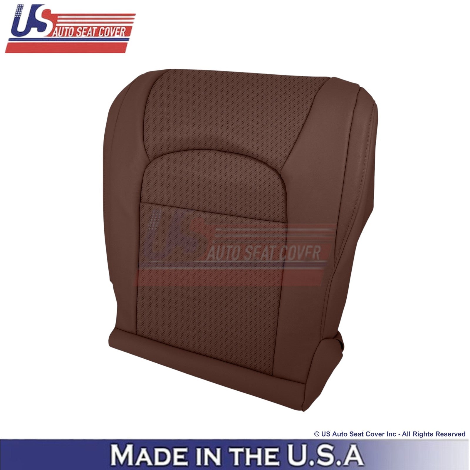 2008-2021 For Toyota Land Cruiser Leatherette Perf. Front Bottom Covers Brown