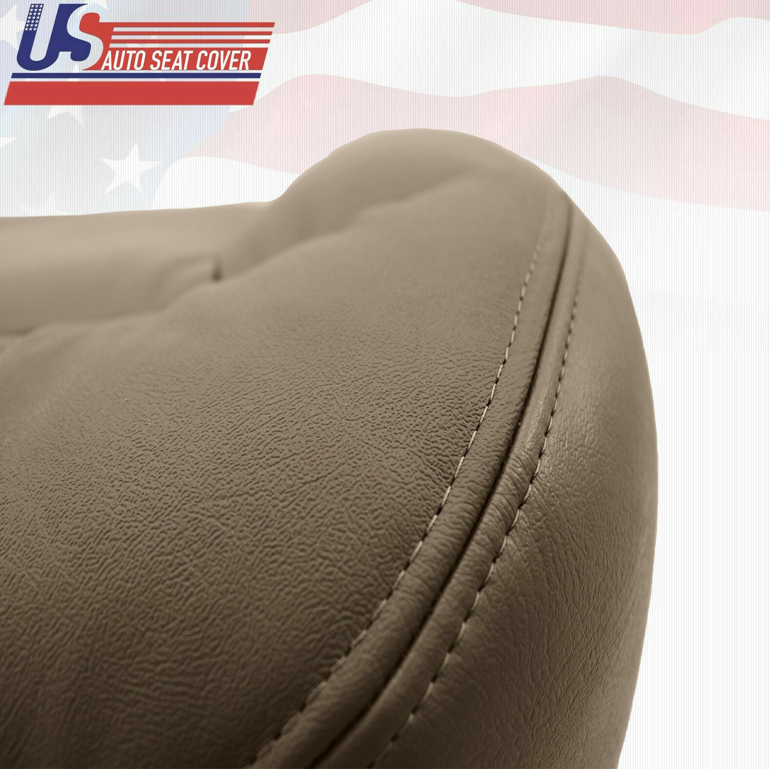 1999 2000 2001 2002 Chevy Silverado 3500 Driver Bottom Leather-Seat Cover TAN