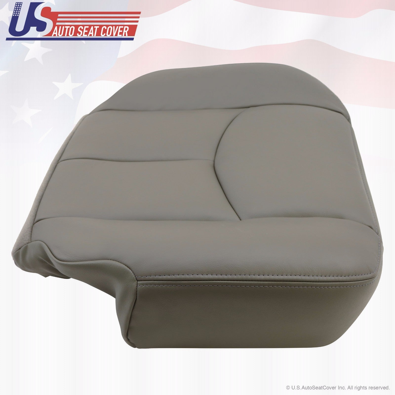 2003 2004 2005 GMC Sierra Driver Bottom Vinyl Seat Cover Plus Foam Cushion GRAY