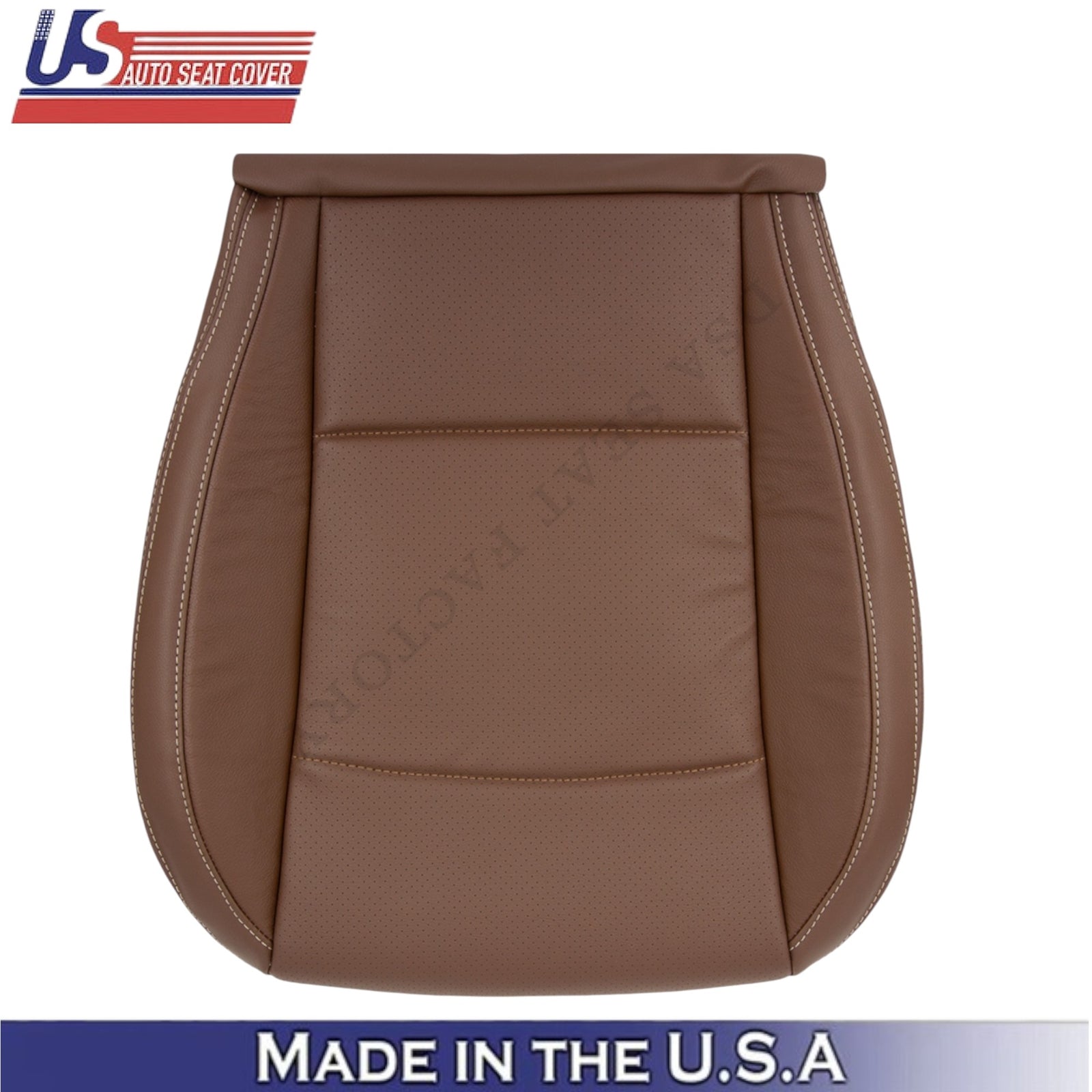 2015-2017 For Subaru Outback Leatherette Passenger Bottom Seat Cover Java Brown