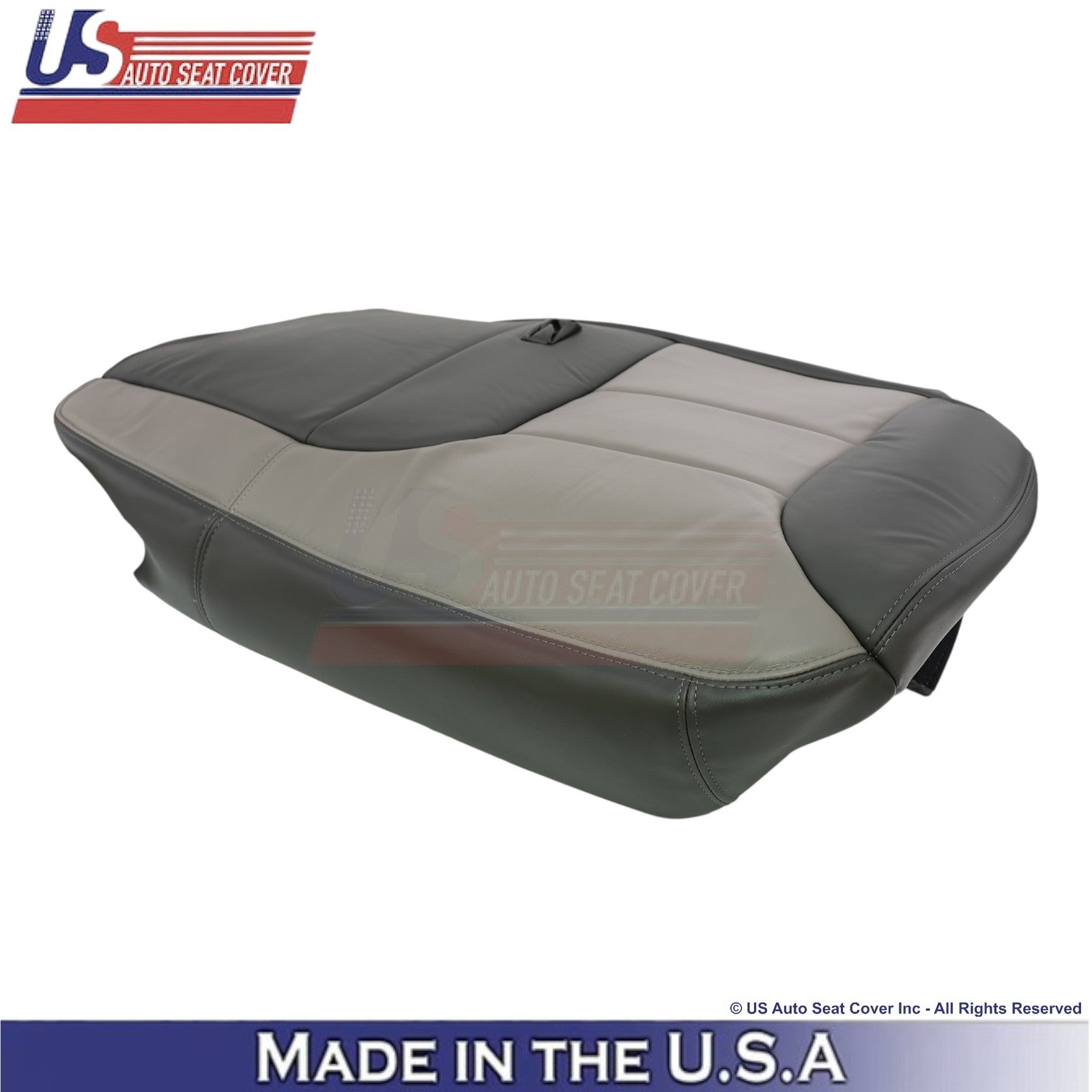 1999-2000 For Chevy Tahoe Genuine Leather Rear Driver Bottom Cover 2-Tone Gray