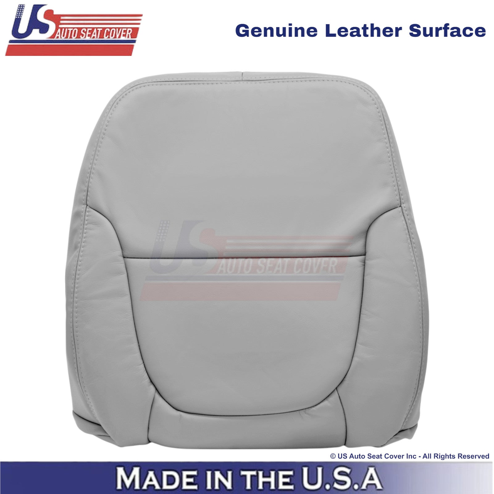 2001-2004 Fits Toyota Tundra Driver Top Genuine Leather Cover Light Charcoal