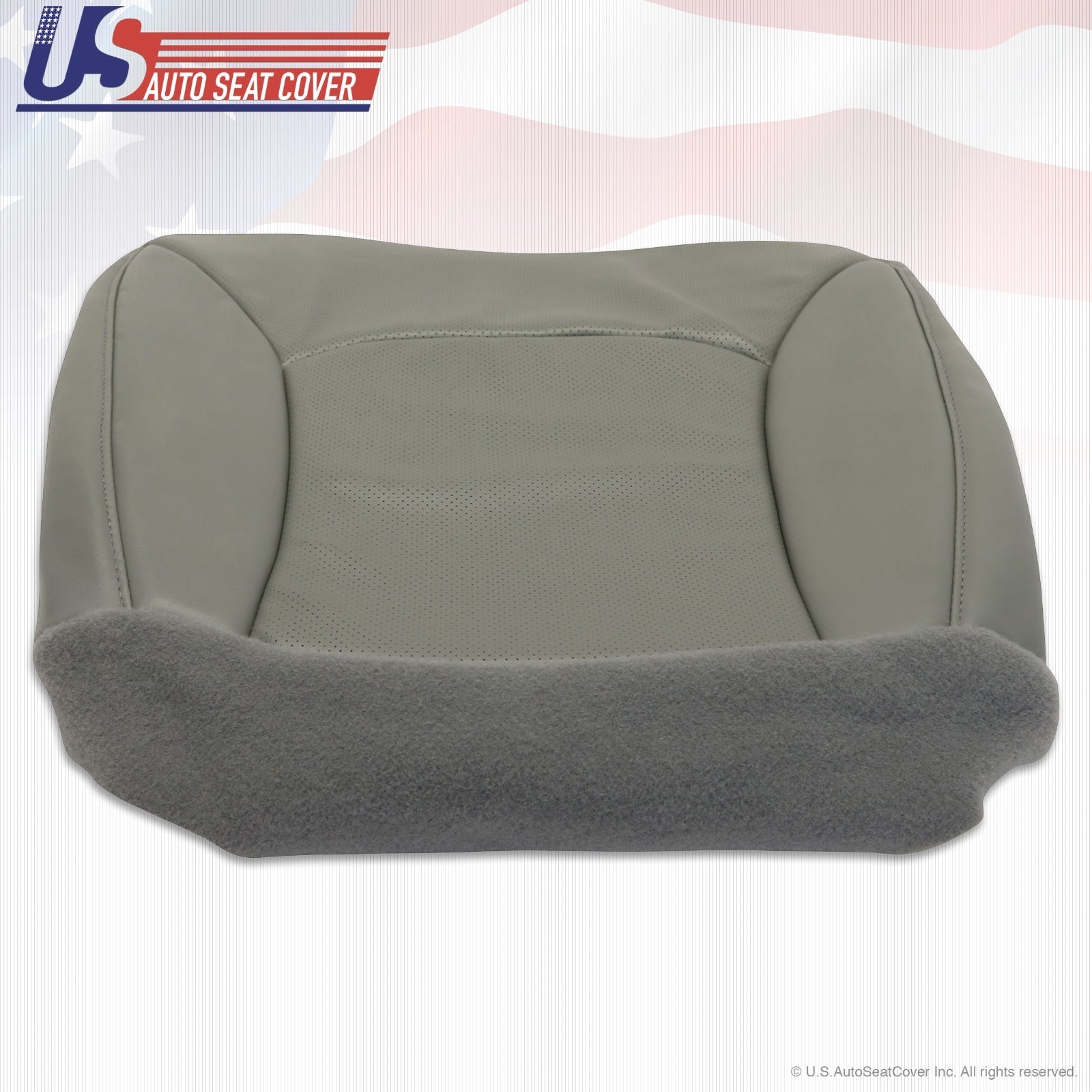 2004 2005 2006 2007 2008 Ford E250 Van Driver Bottom Perforated Vinyl Seat GRAY
