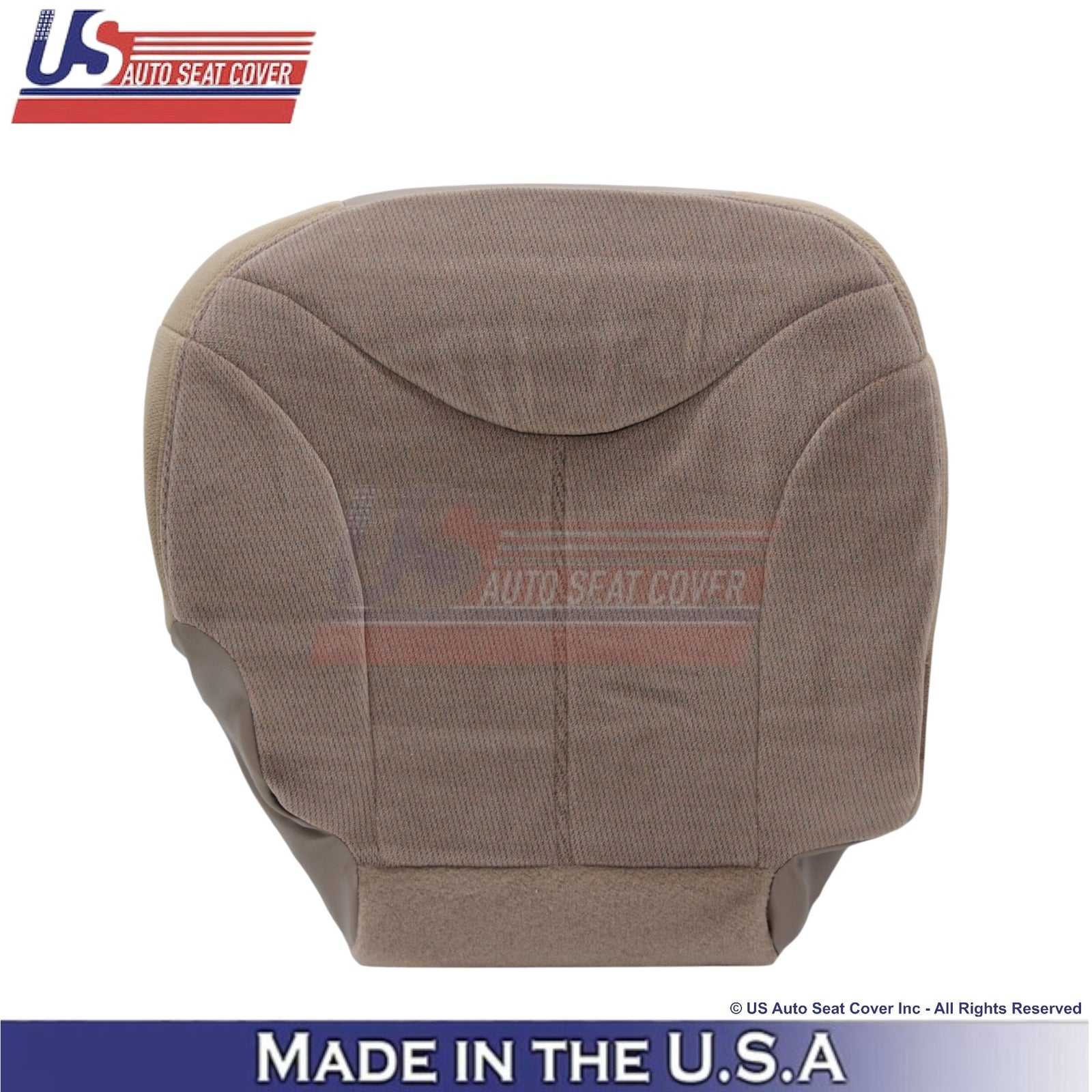 1999-2002 For GMC Sierra Cloth Front Bottom Replacement Seat Covers Medium Oak