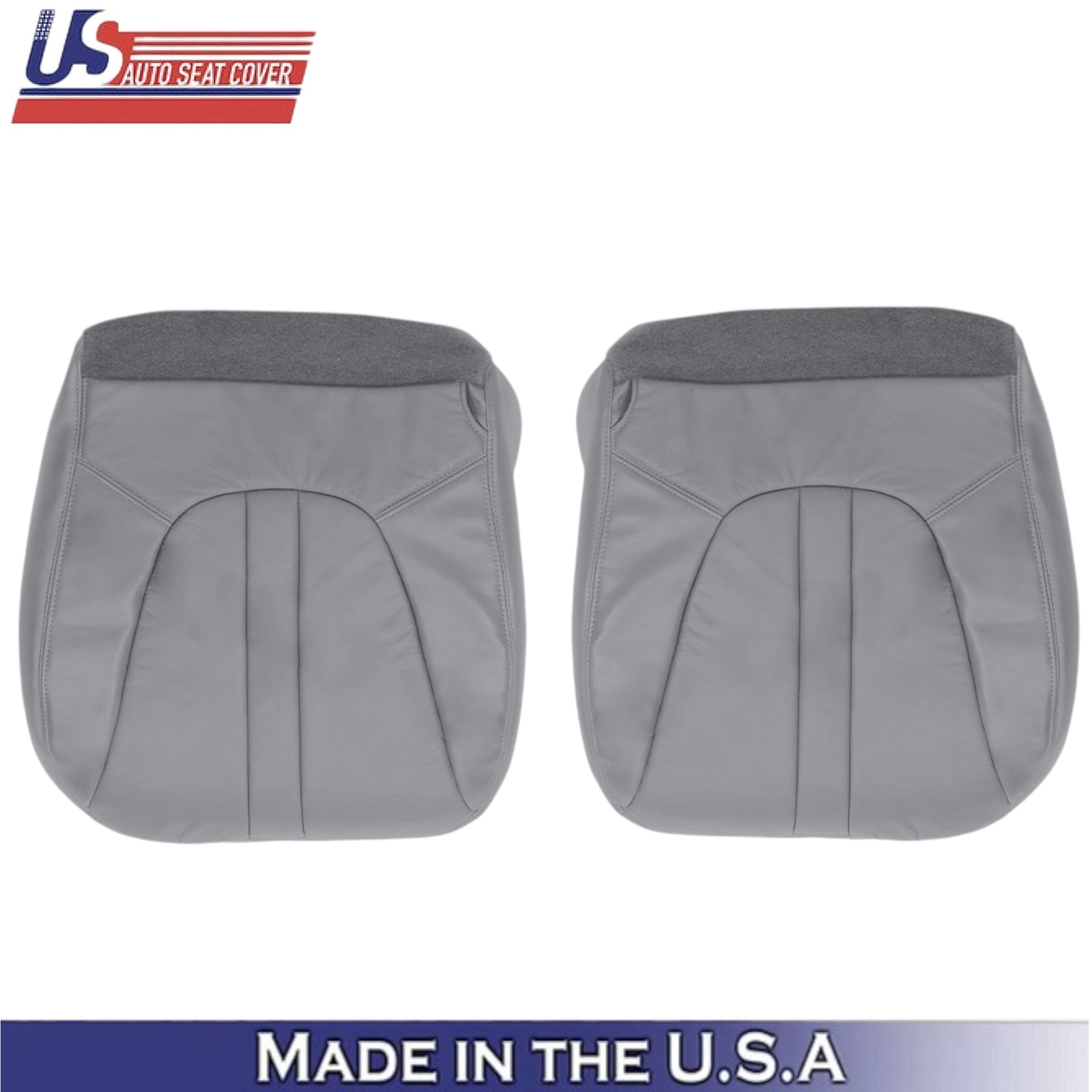 1997-02 For Ford Expedition Eddie Bauer Leatherette Front Bottom Covers Graphite