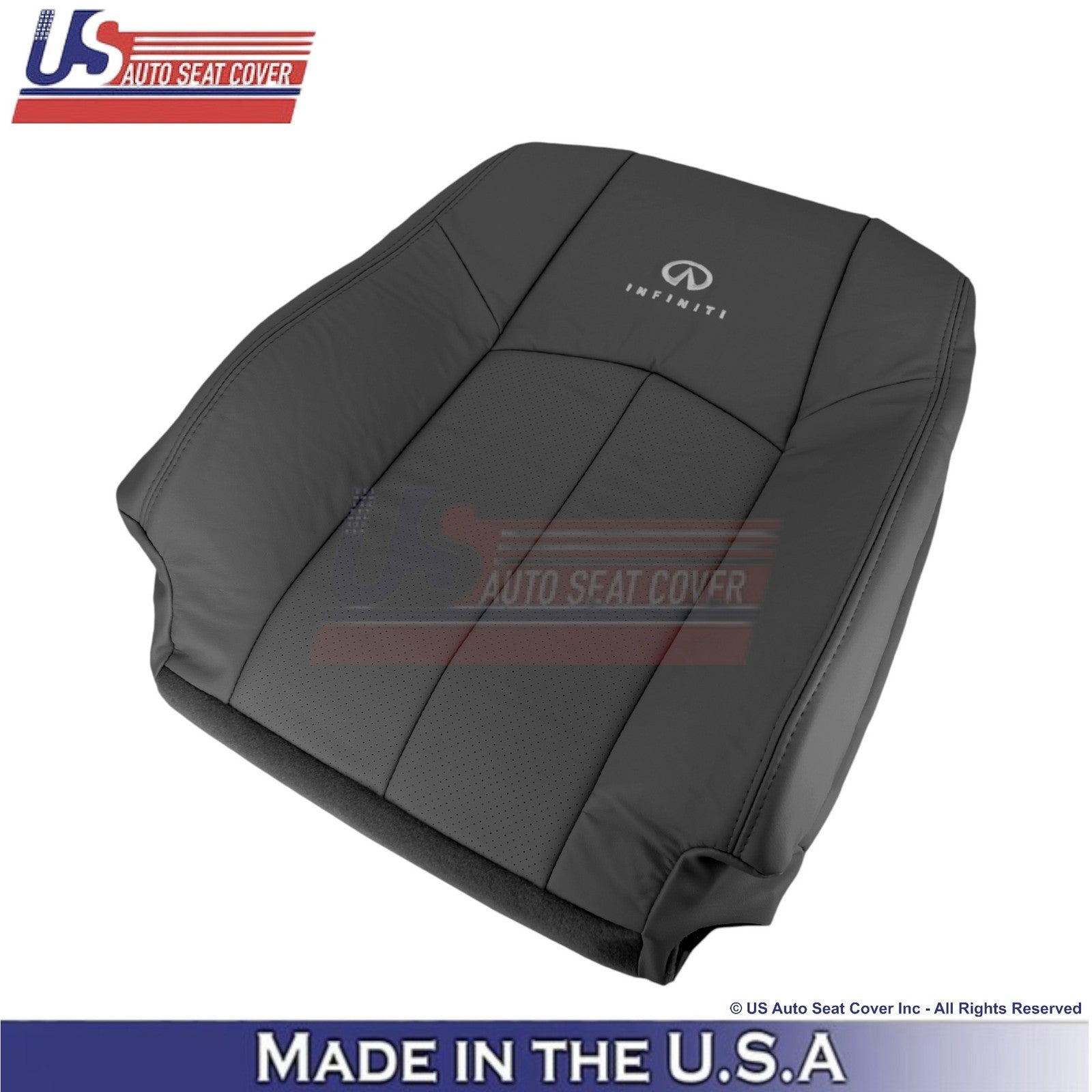 2009-2013 For Infiniti G37 Genuine Leather Front Replacement Covers Graphite