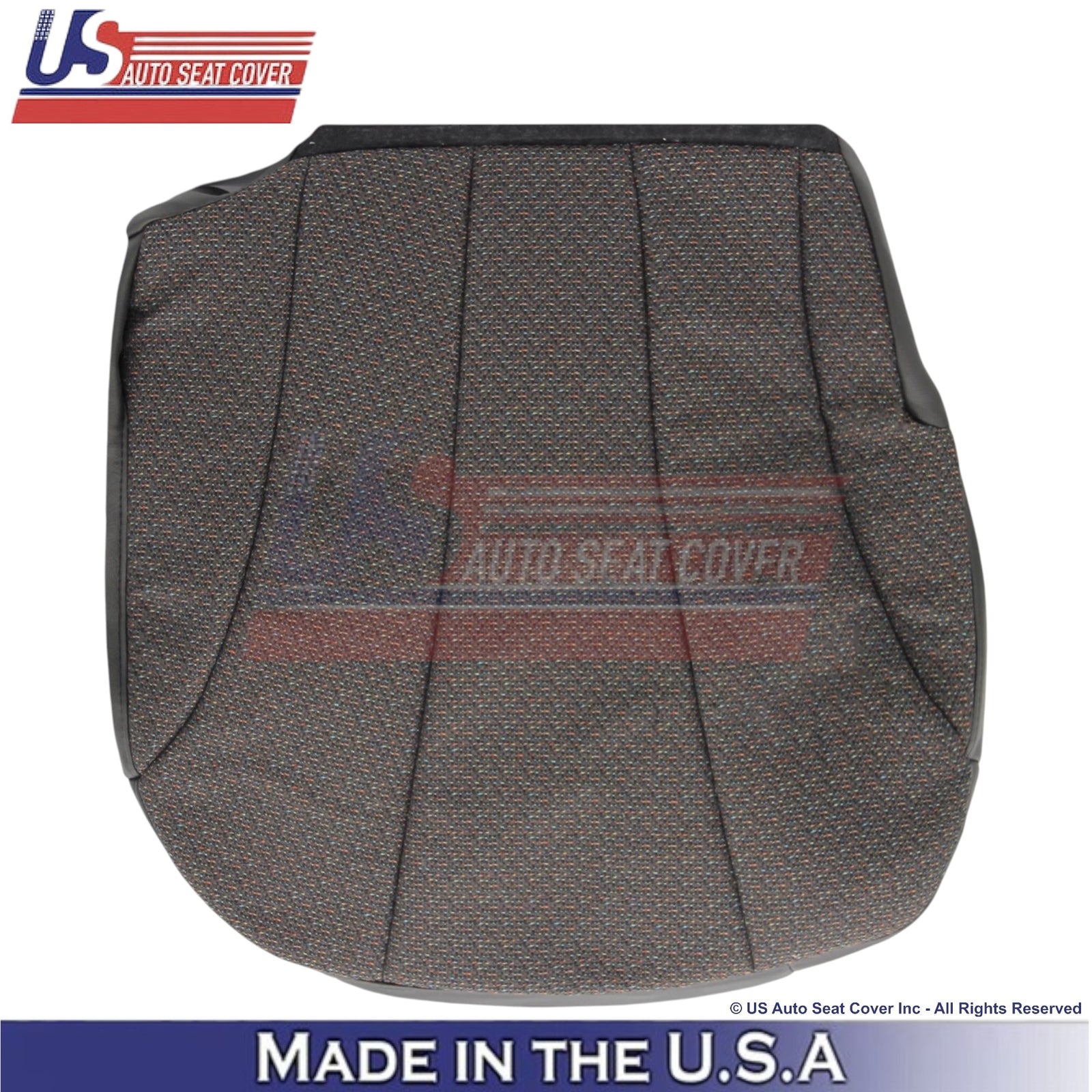 1999-2002 For Chevy Silverado 1500 2500 Cloth Front Bottom Seat Covers Dark Gray