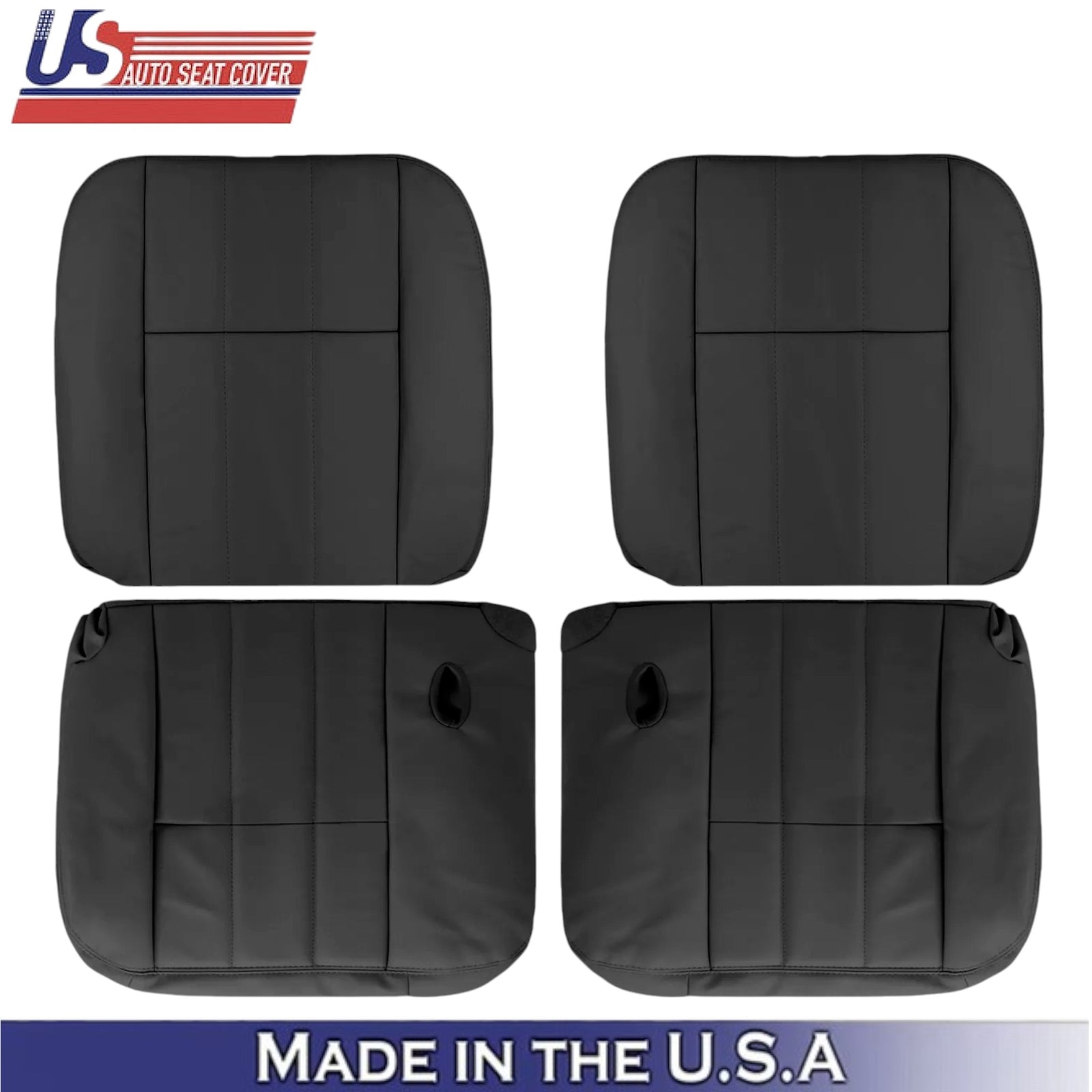 2003-2011 For Mercury Grand Marquis Leatherette Front Seat Covers Dark Charcoal