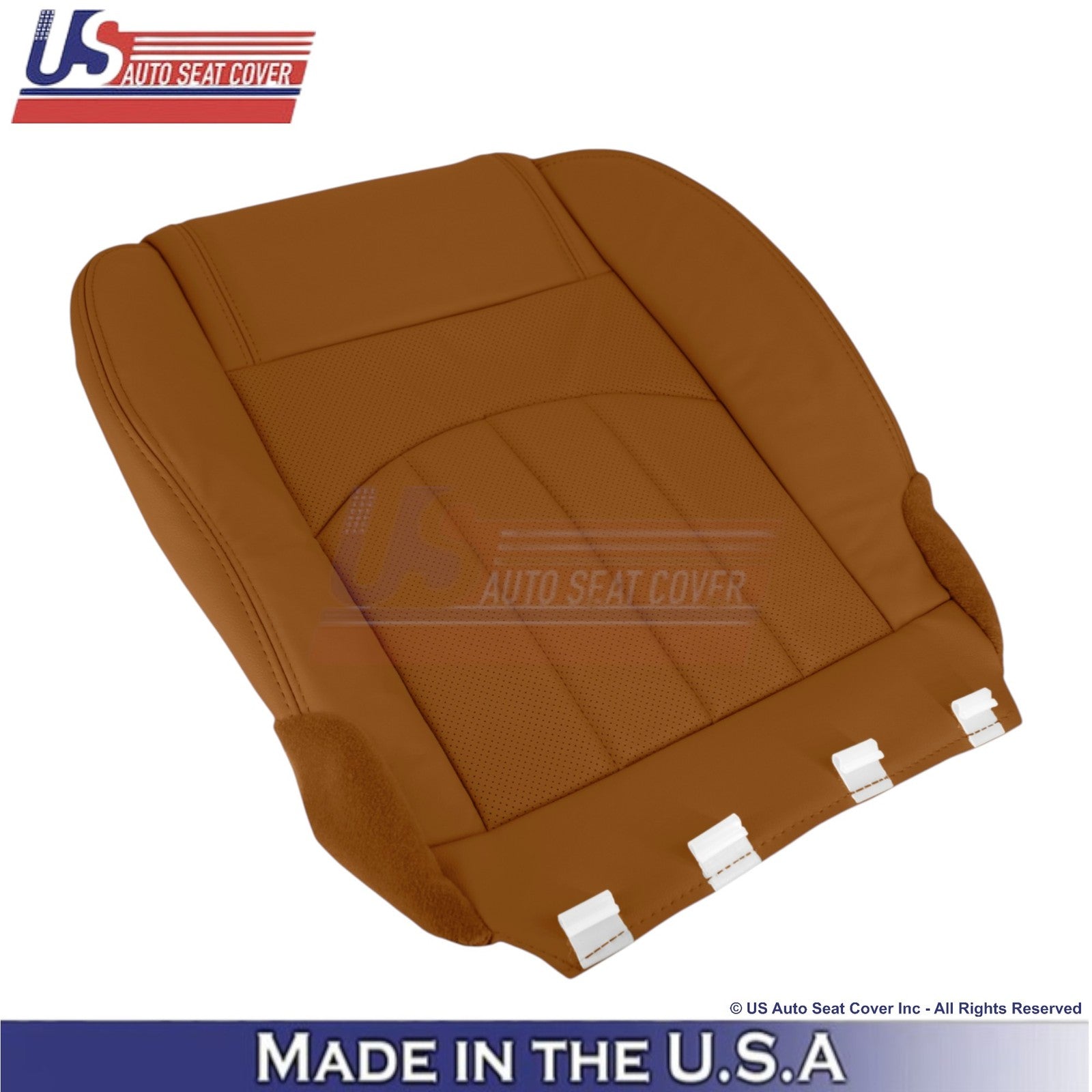 2013-2014 Fits Chevy Traverse Leather Perforated Front Replacement Covers Mojave