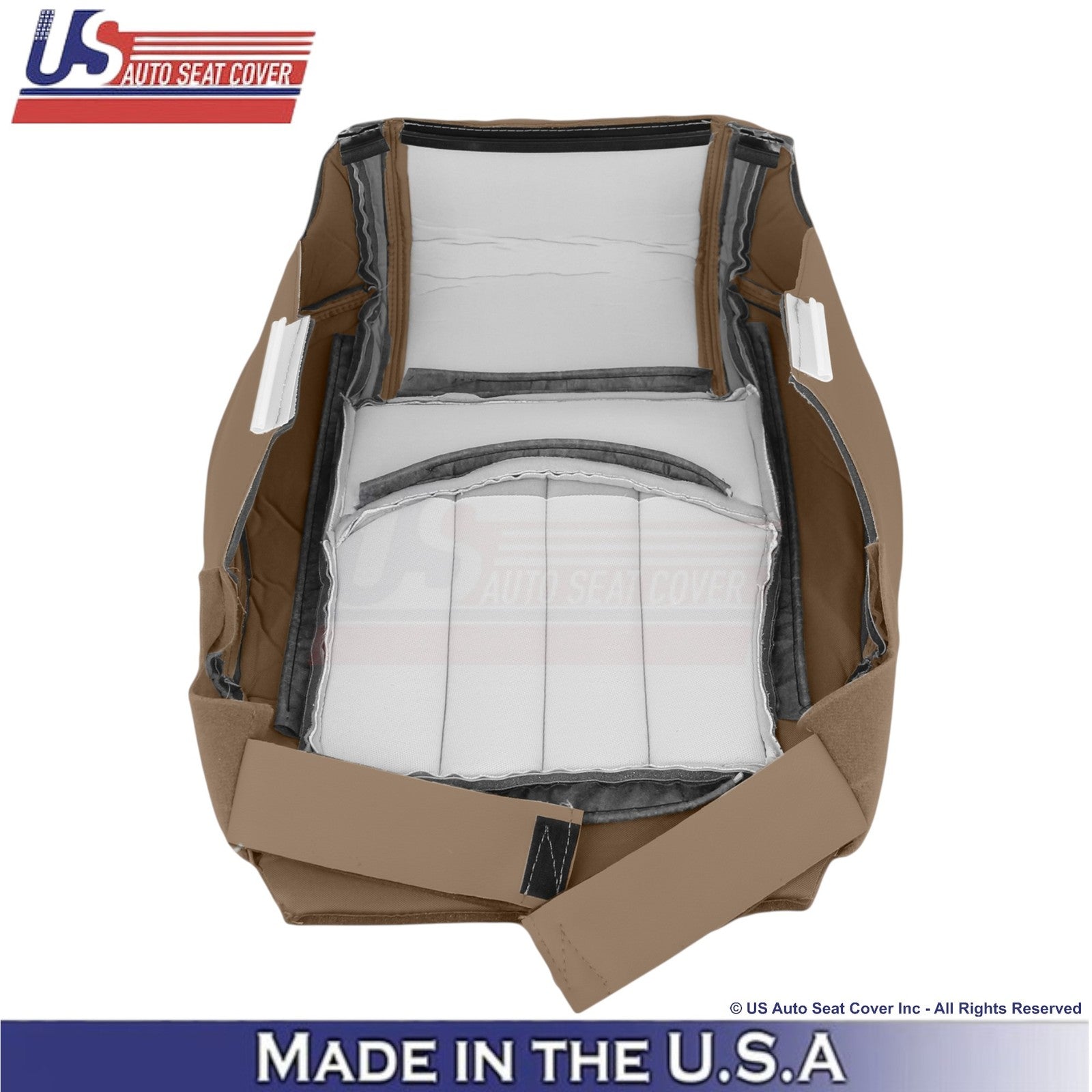 2013-2017 For Buick Enclave Leather Passenger Bottom Seat Cover Choccachino