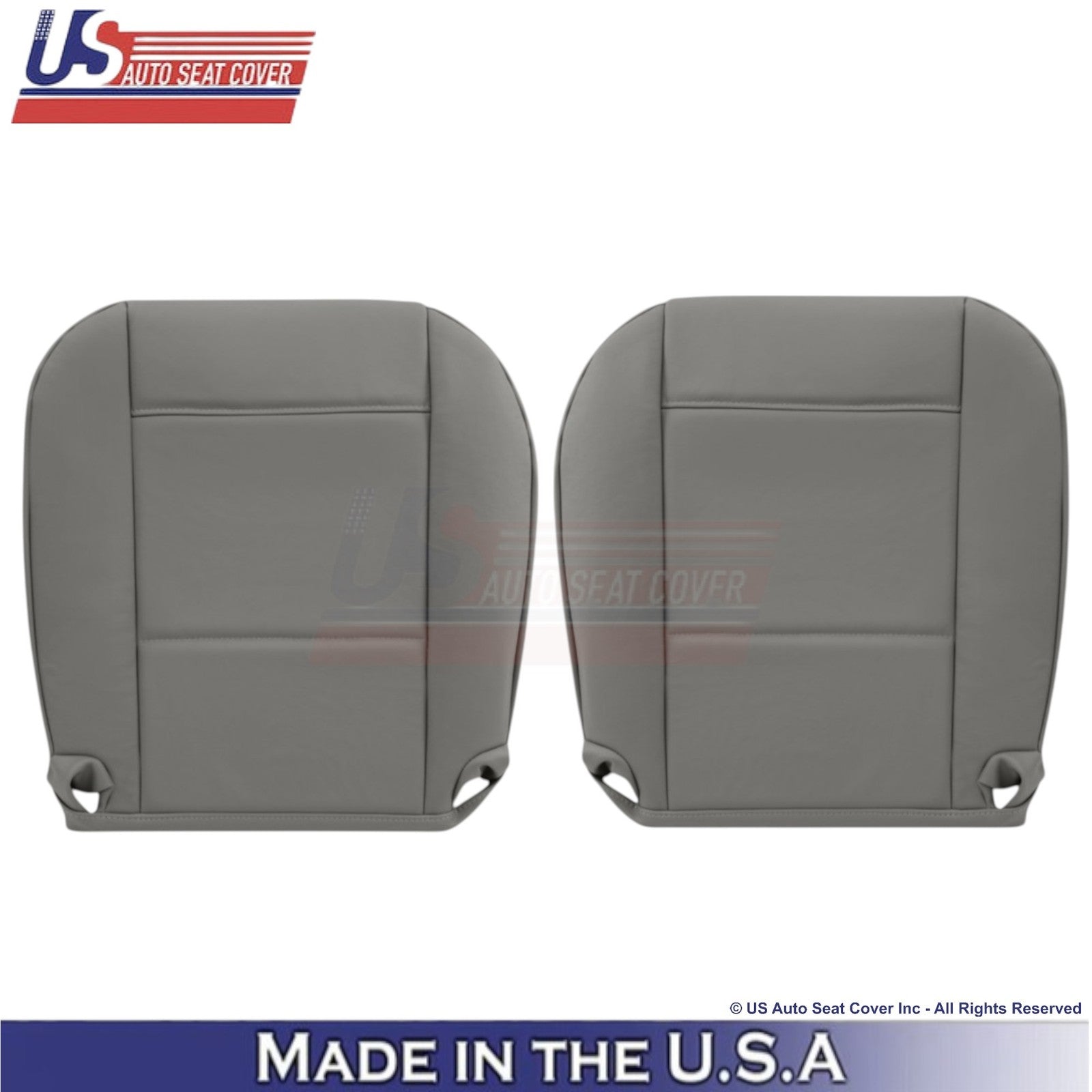 1998-2005 For BMW 3 Series E46 Leatherette Front Bottom Replacement Covers Gray