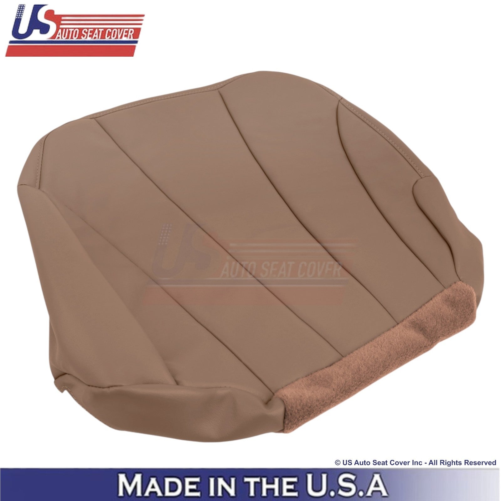 1999-2000 For Chevy Silverado W/T Leather Front Bottom Covers Medium Dark Oak
