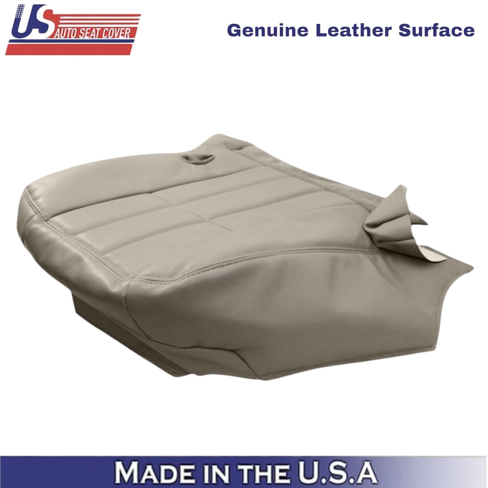 2003-2005 For Mercury Grand Marquis Leather Driver Bottom Seat Cover Parchment