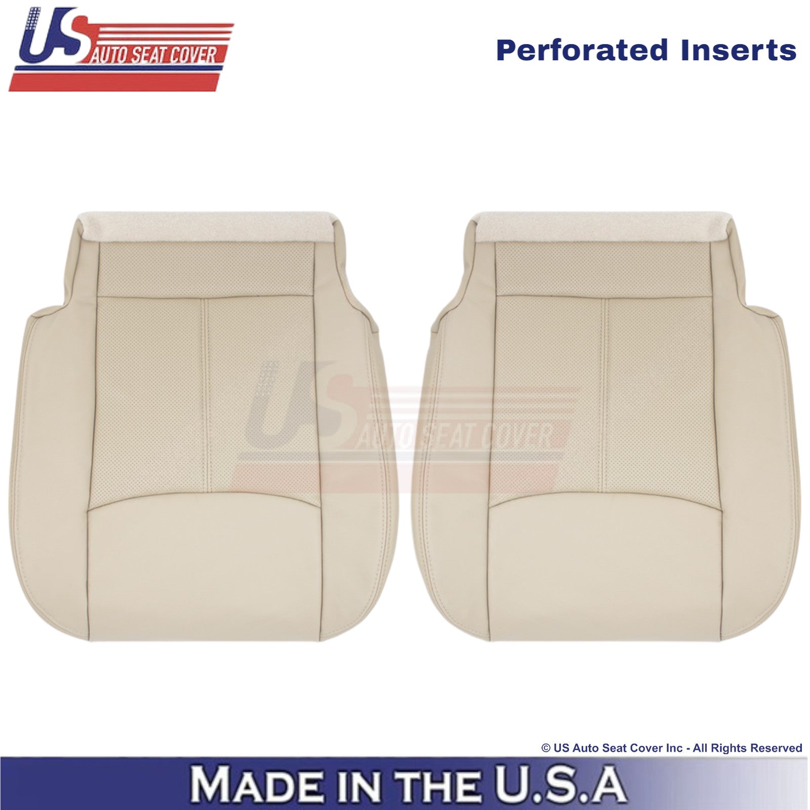 2013-2020 For Nissan Pathfinder Leather Bottom Replacement Seat Covers Almond