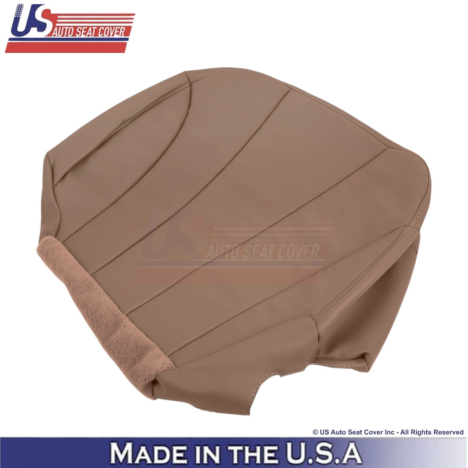 1999-2000 For Chevy Silverado W/T Leatherette Front Bottom Covers Med. Dark Oak