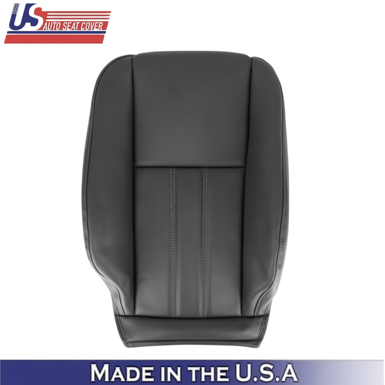 2008-2016 For Chrysler Town & Country Leatherette Passenger Top Seat Cover Black