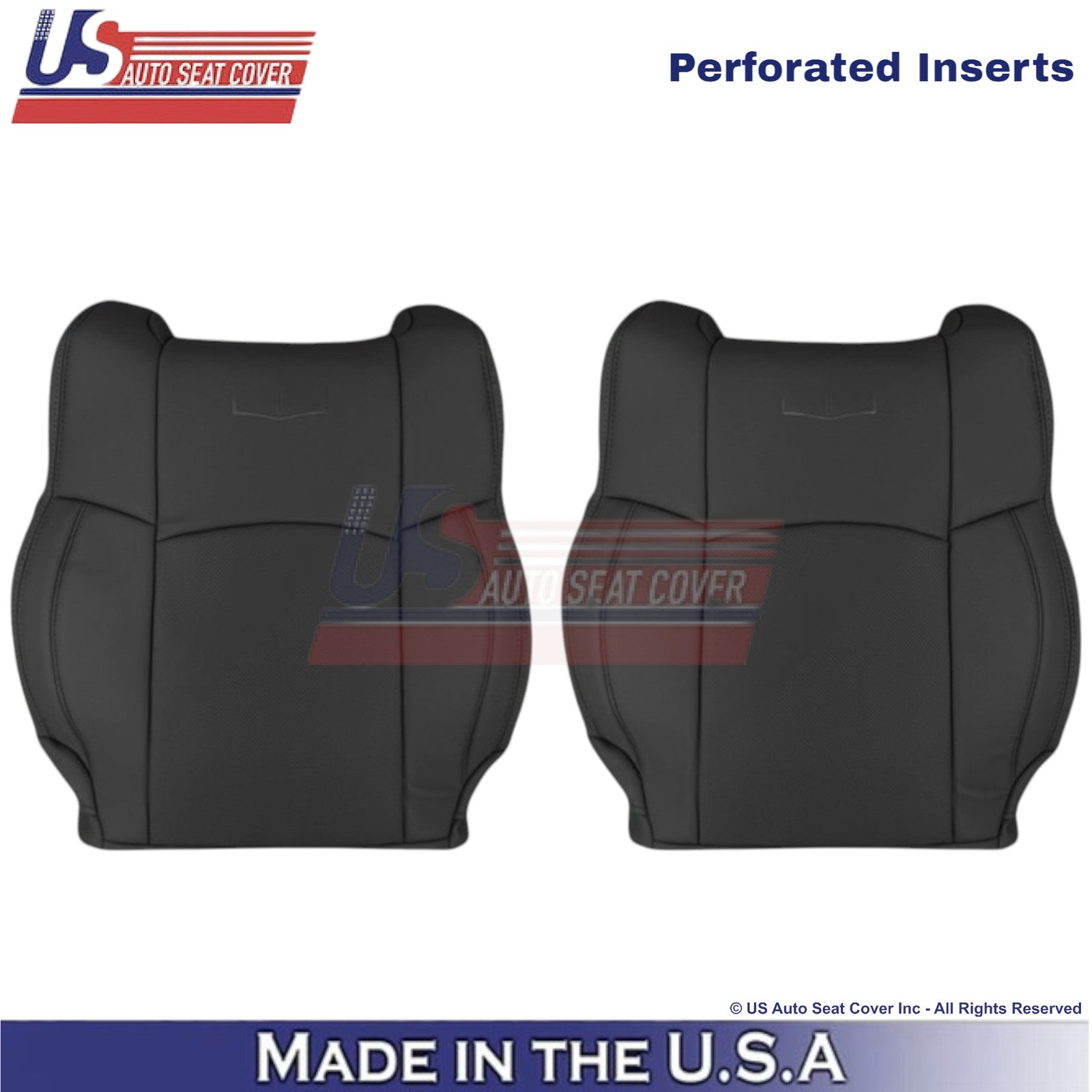 2013-2018 For Dodge Ram 1500 2500 Laramie Leatherette Front Top Covers Black