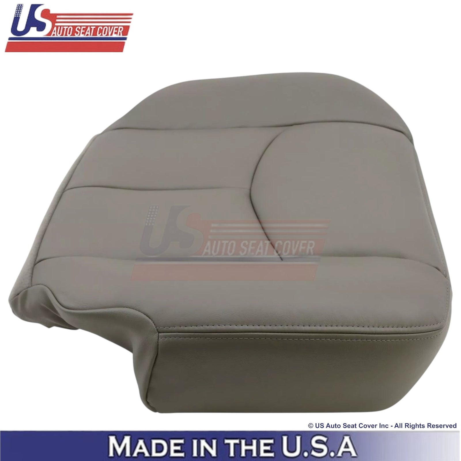 2003-2006 For Chevy Tahoe & Suburban Leatherette Driver Bottom Seat Cover Gray