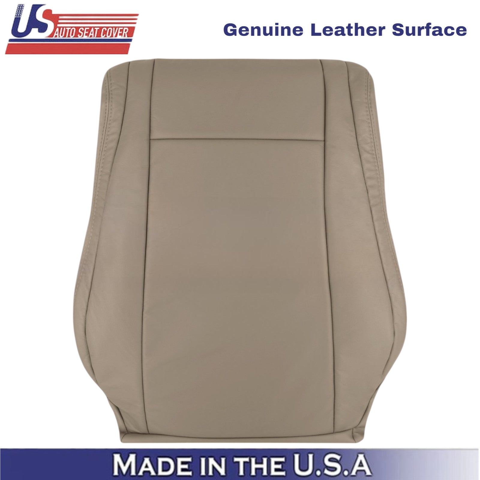 2007-2013 For Toyota Tundra Genuine Leather front Replacement Covers Sand Beige