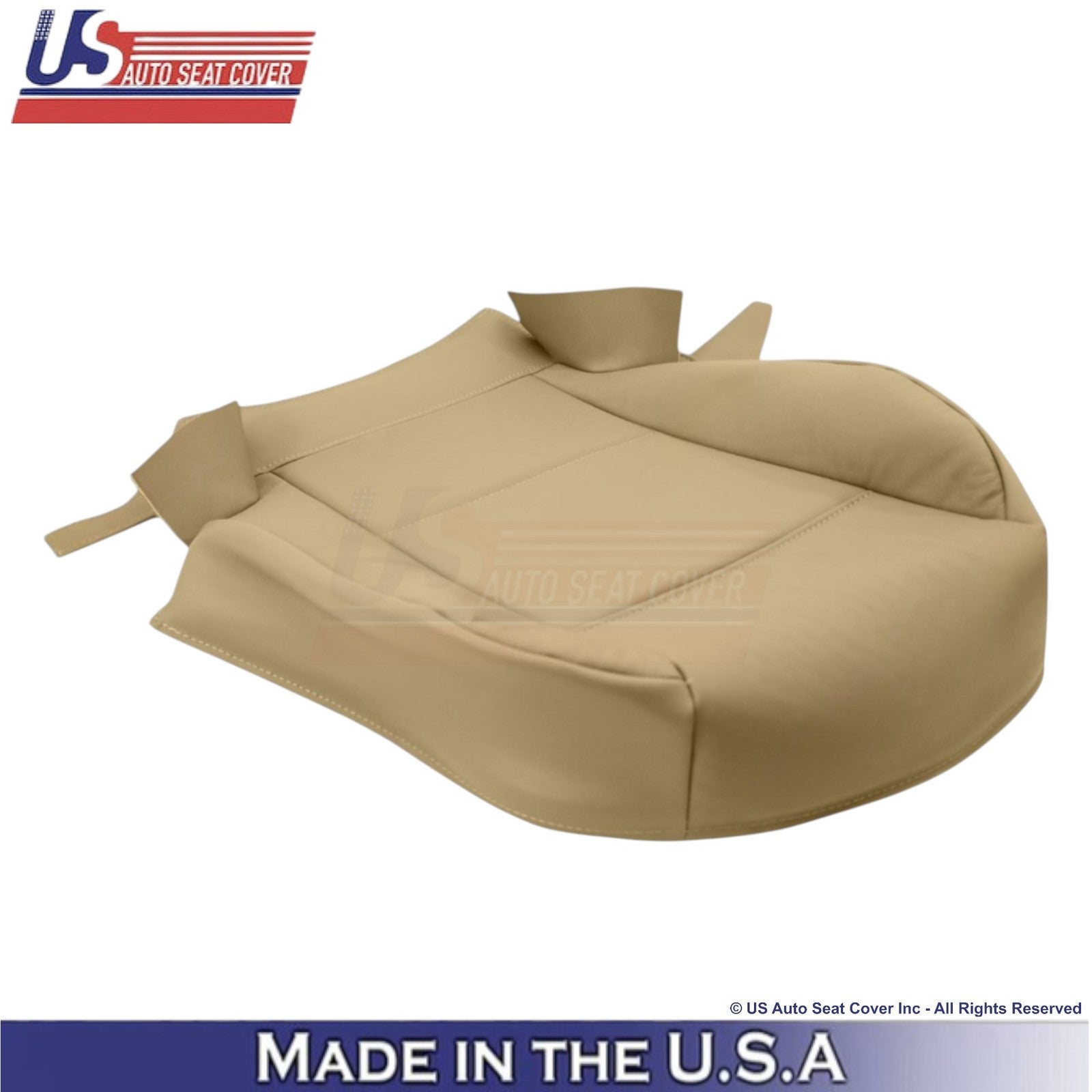 1998-2005 For BMW 3 Series E46 Genuine Leather Front Bottom Seat Covers Beige
