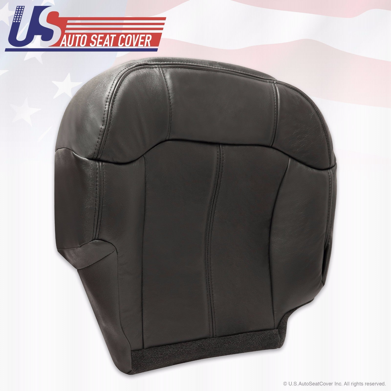 1999 2000 Chevy Silverado PASSENGER Bottom Leather Seat Cover graphite dark Gray