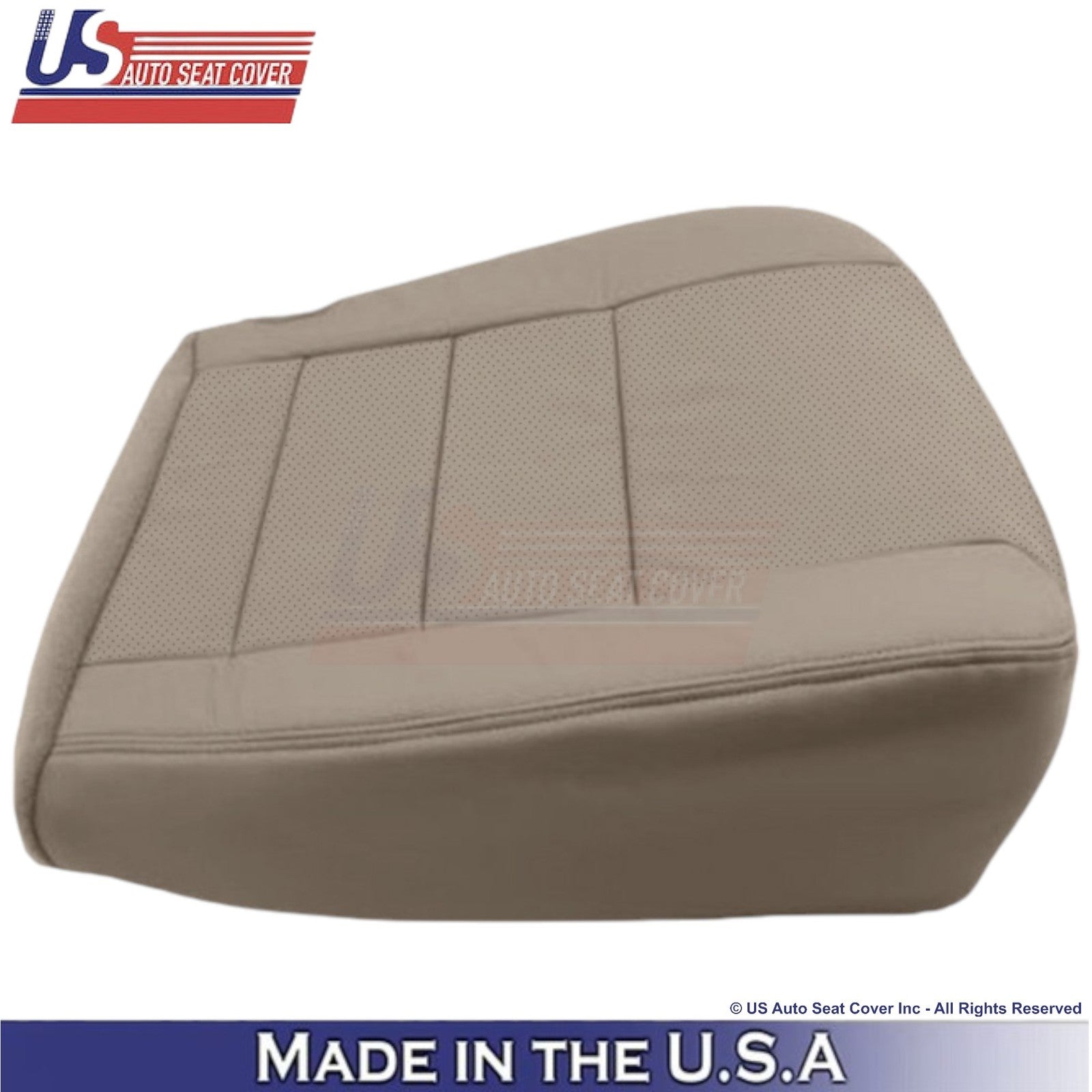 2002-2003 For Ford F250 F350 Lariat Leather Perf Bottom Replacement Covers Tan